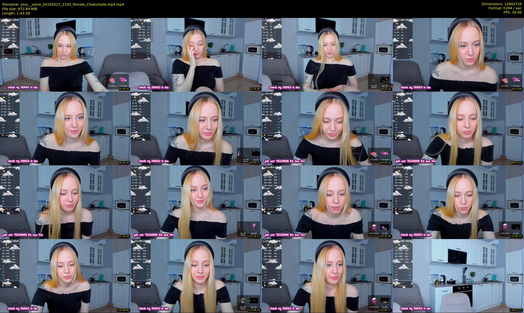 your__voice — 104 minute Chaturbate female cam show recording, 720p, Oct 4, 2022