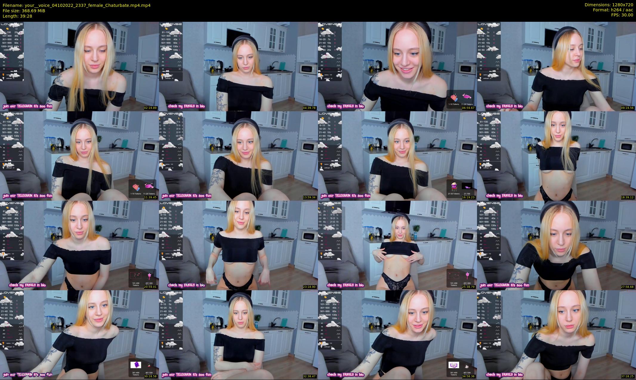 your__voice — 40 minute Chaturbate female cam show recording, 720p, Oct 4, 2022