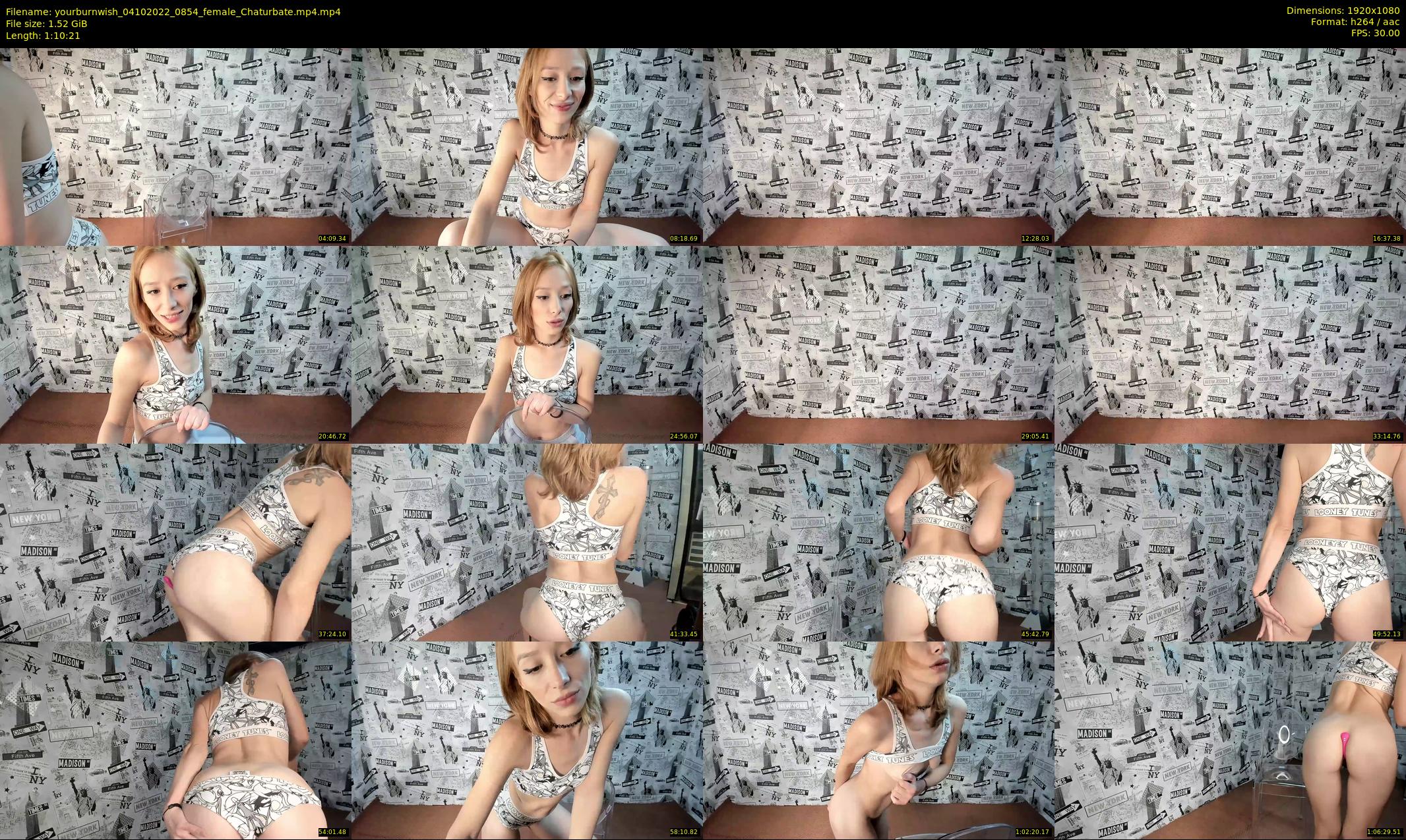 yourburnwish — 71 minute Chaturbate female cam show recording, 1080p, Oct 4, 2022