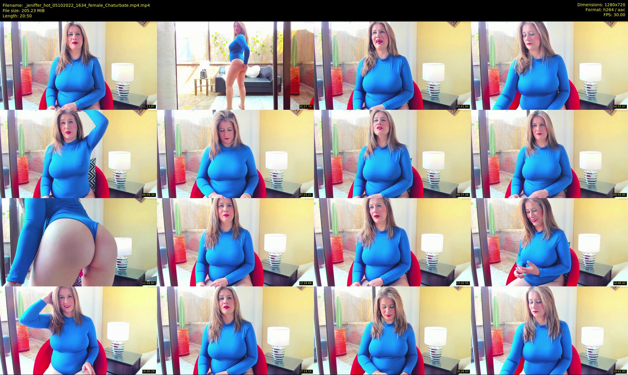 _jeniffer_hot — 21 minute Chaturbate female cam show recording, 720p, Oct 5, 2022