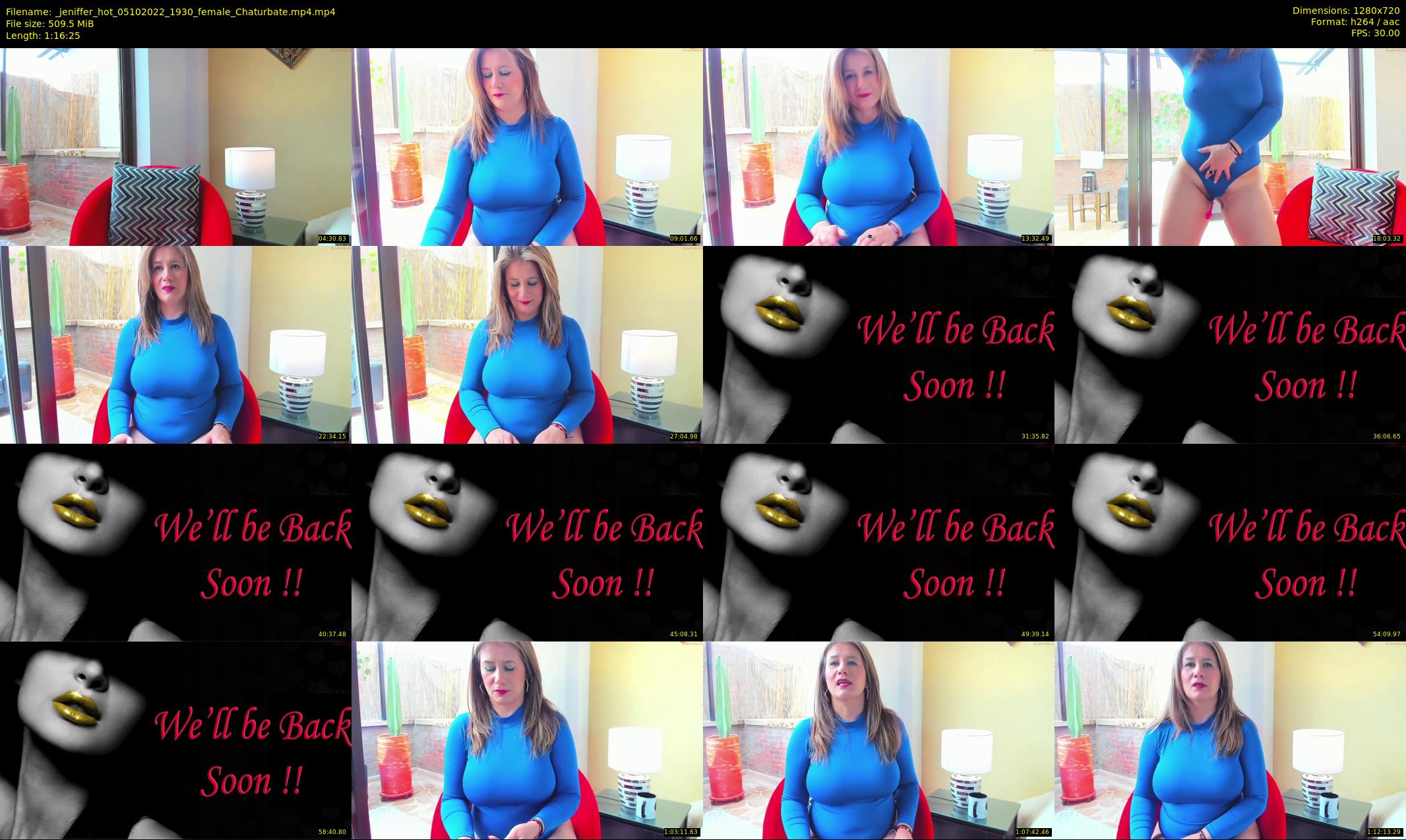 _jeniffer_hot — 77 minute Chaturbate female cam show recording, 720p, Oct 5, 2022