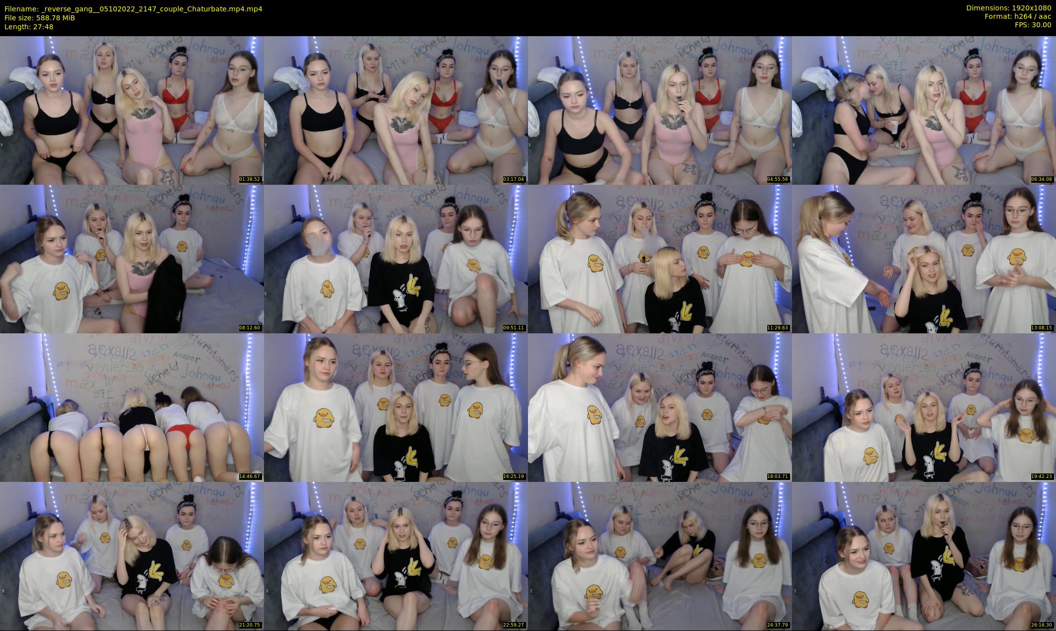 _reverse_gang_ — 28 minute Chaturbate couple cam show recording, 1080p, Oct 5, 2022