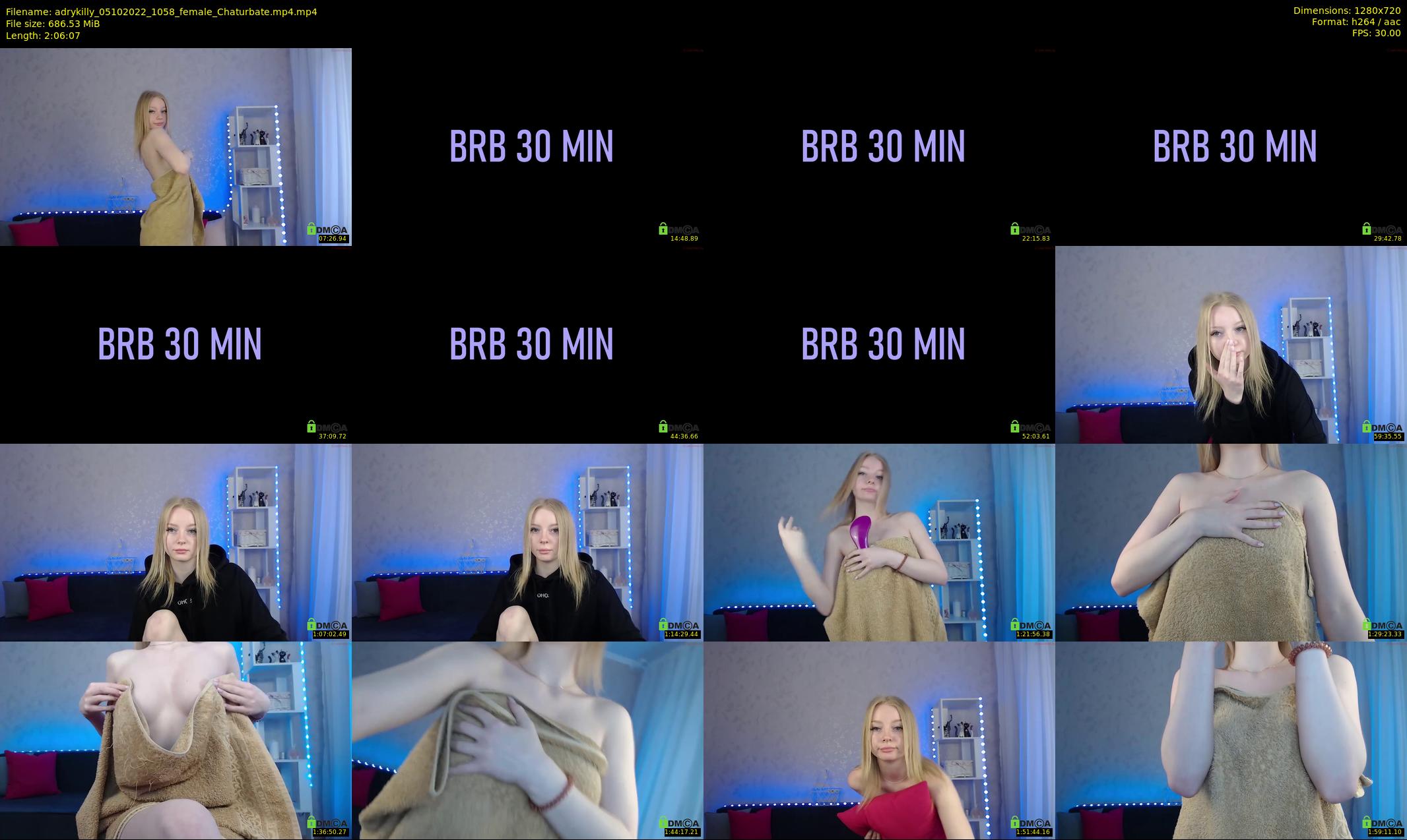 adrykilly — 127 minute Chaturbate female cam show recording, 720p, Oct 5, 2022