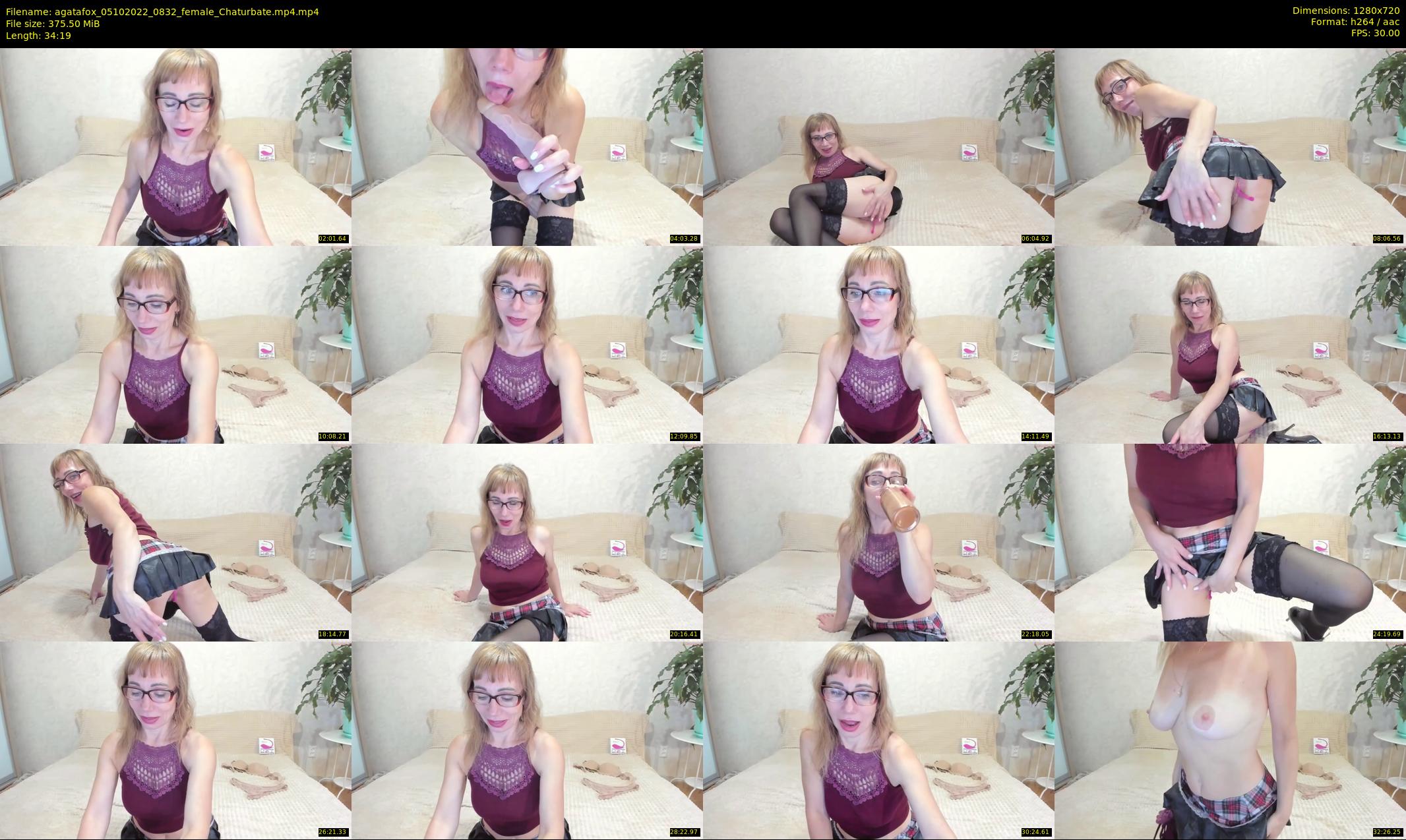 agatafox — 35 minute Chaturbate female cam show recording, 720p, Oct 5, 2022