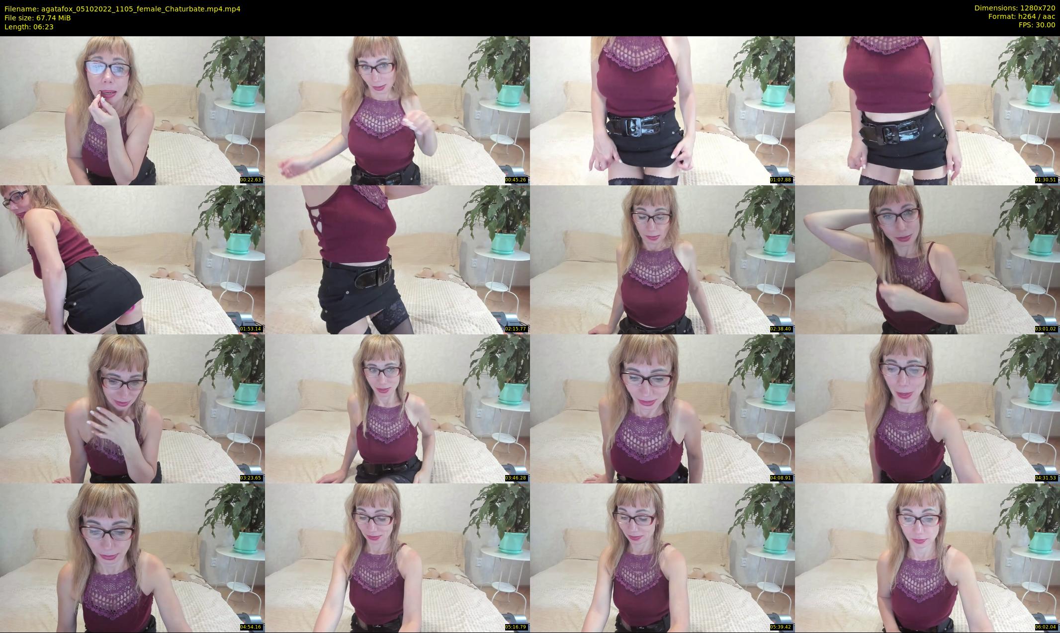 agatafox — 7 minute Chaturbate female cam show recording, 720p, Oct 5, 2022
