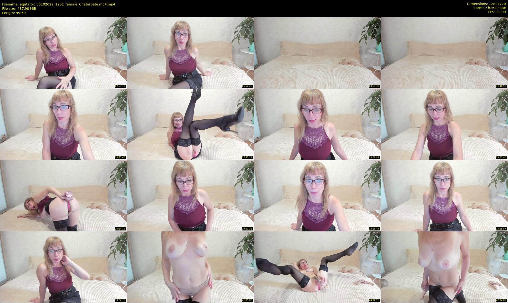 agatafox — 50 minute Chaturbate female cam show recording, 720p, Oct 5, 2022