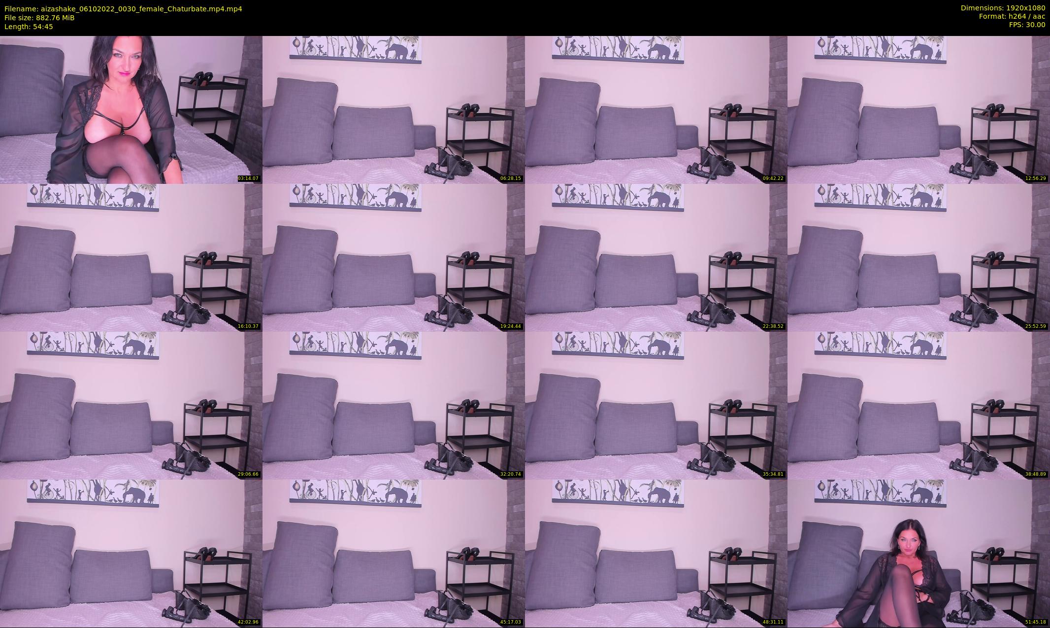 aizashake — 55 minute Chaturbate female cam show recording, 1080p, Oct 6, 2022
