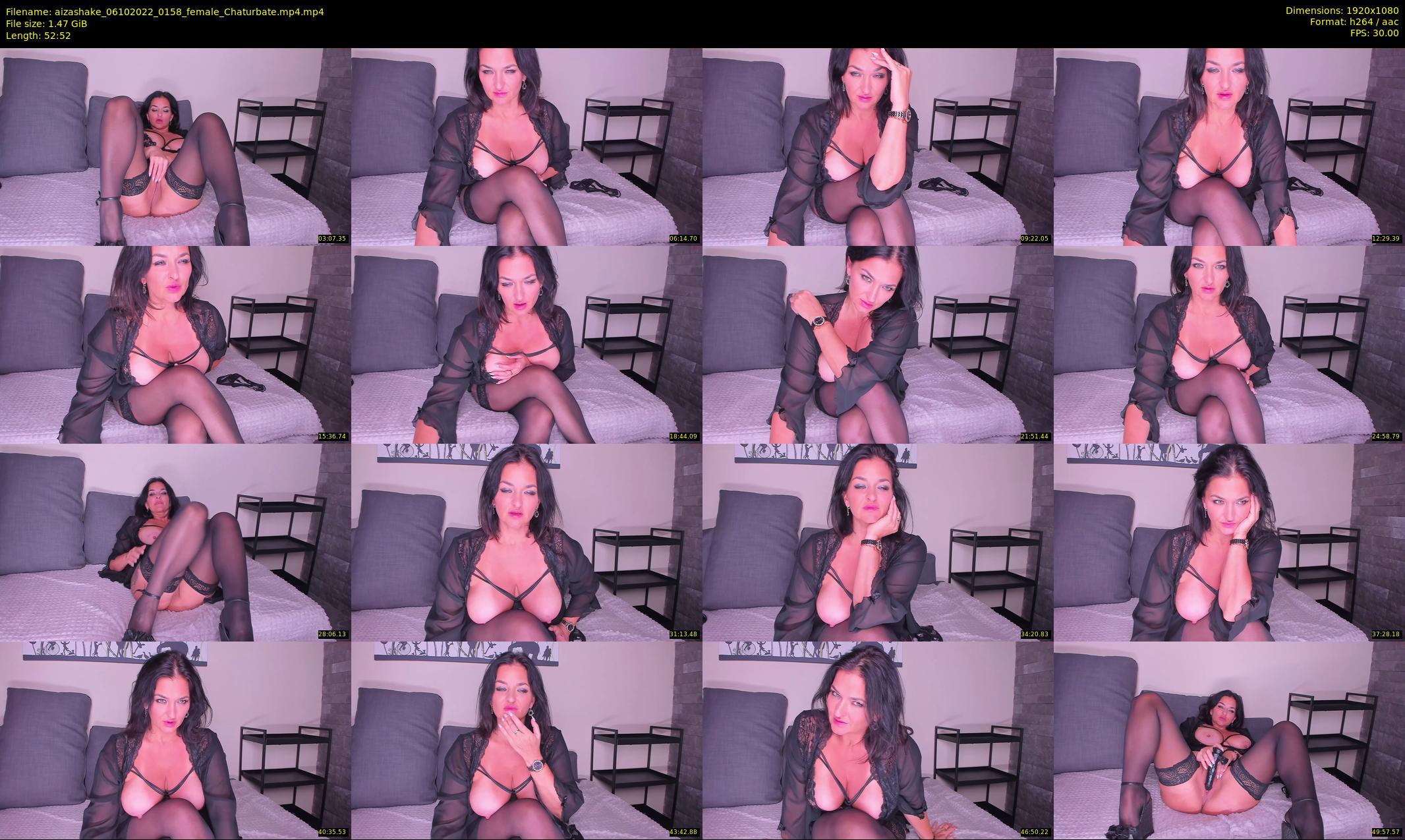 aizashake — 53 minute Chaturbate female cam show recording, 1080p, Oct 6, 2022