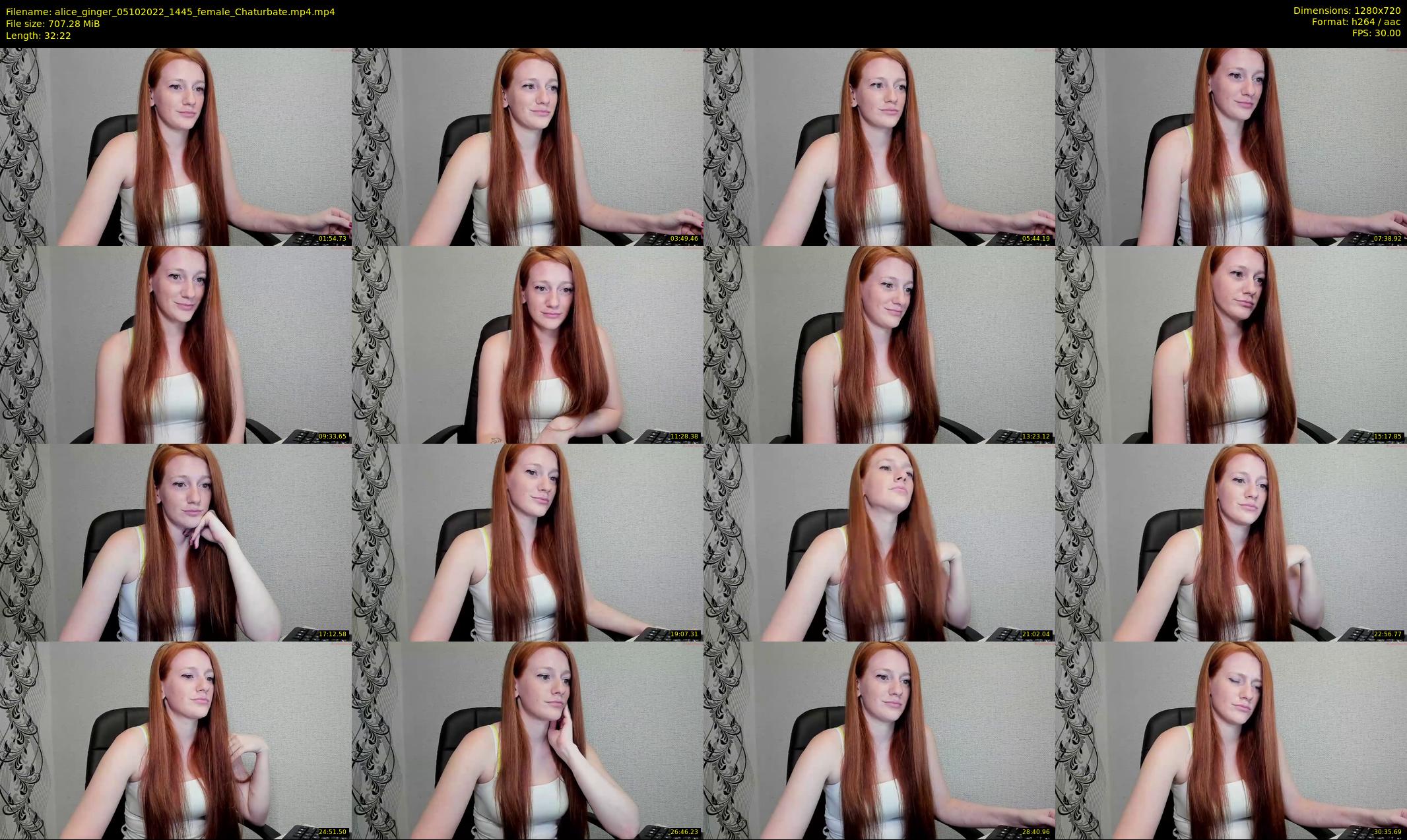 alice_ginger — 33 minute Chaturbate female cam show recording, 720p, Oct 5, 2022