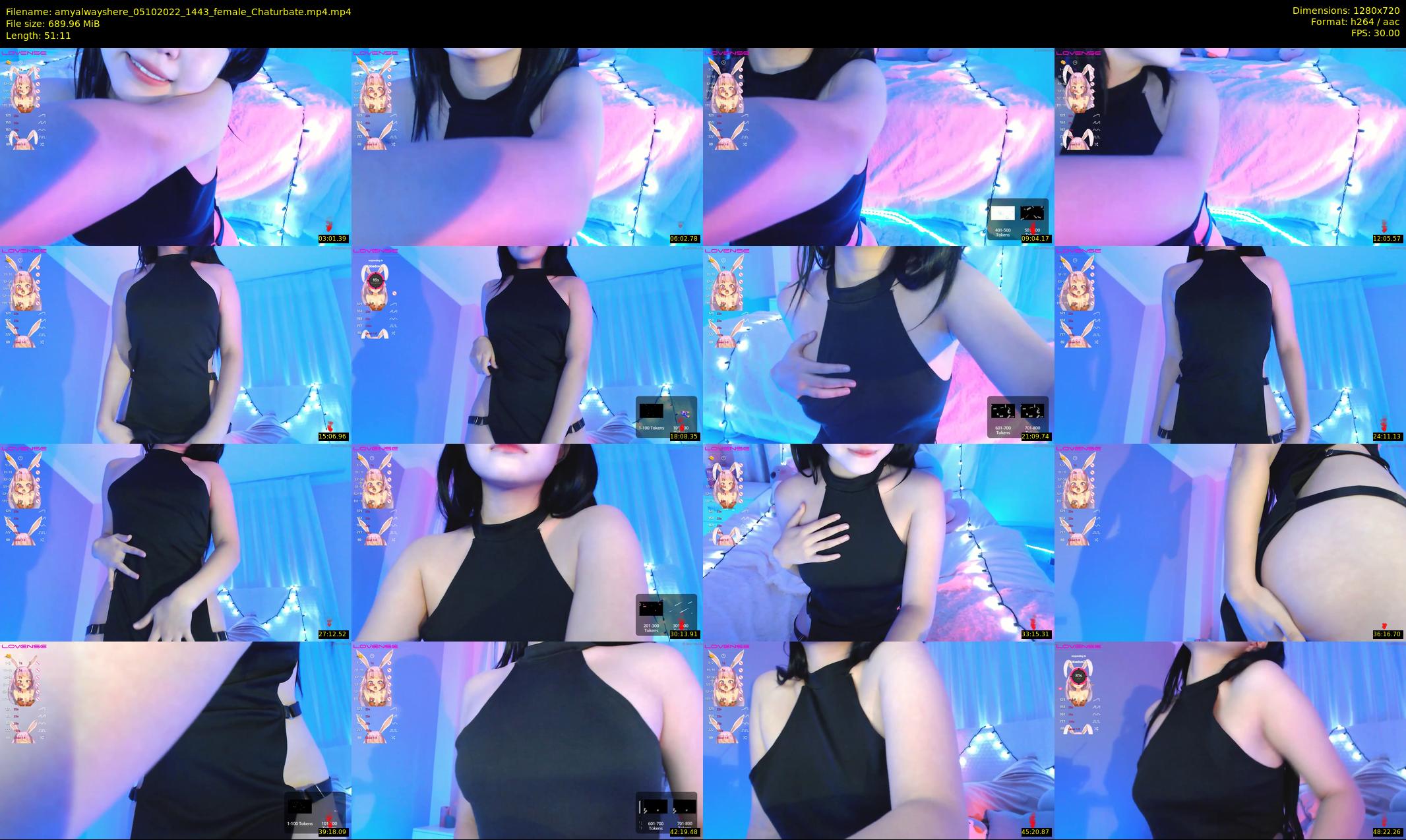 amyalwayshere — 52 minute Chaturbate female cam show recording, 720p, Oct 5, 2022