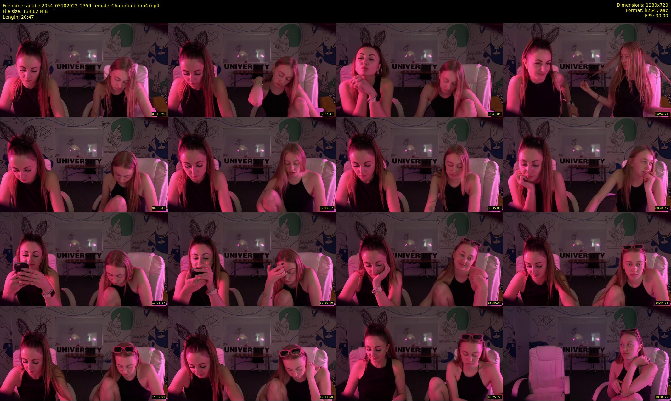 anabel2054 — 21 minute Chaturbate female cam show recording, 720p, Oct 5, 2022