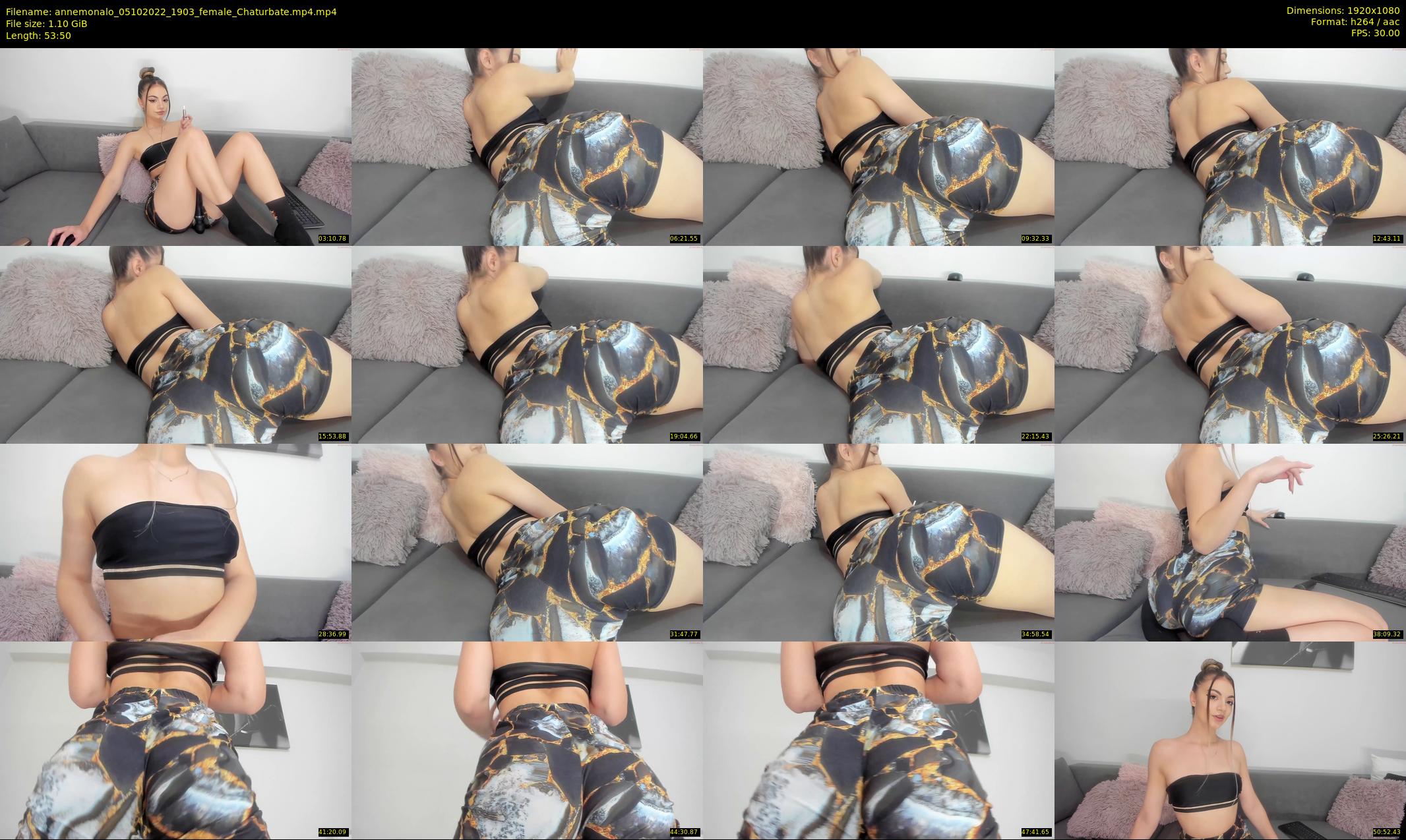 annemonalo — 54 minute Chaturbate female cam show recording, 1080p, Oct 5, 2022