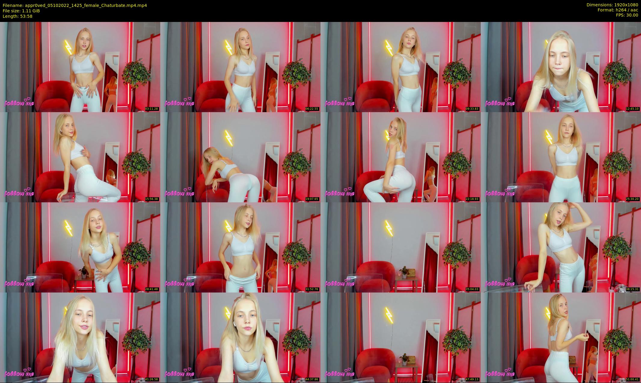 appr0ved — 54 minute Chaturbate female cam show recording, 1080p, Oct 5, 2022