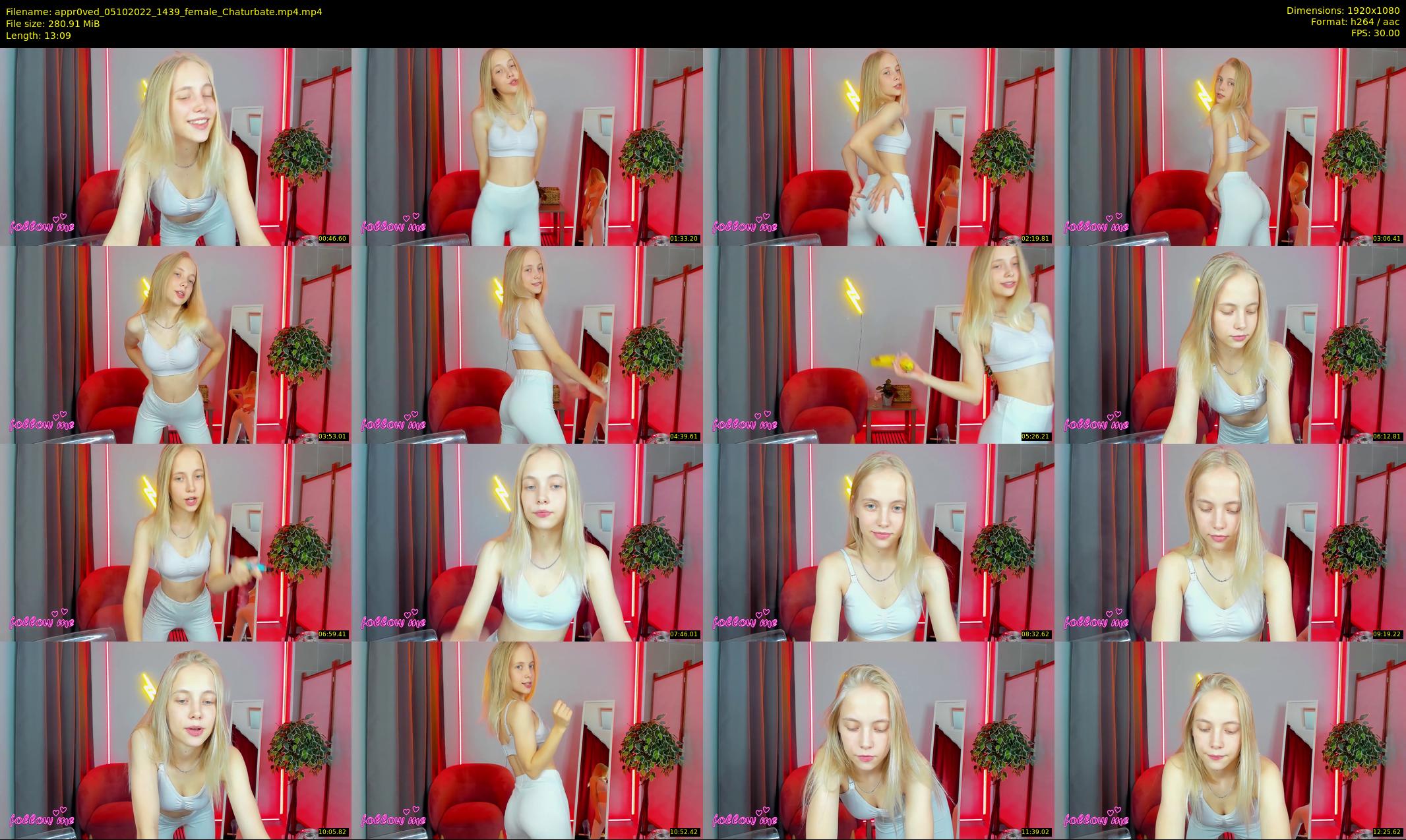 appr0ved — 14 minute Chaturbate female cam show recording, 1080p, Oct 5, 2022