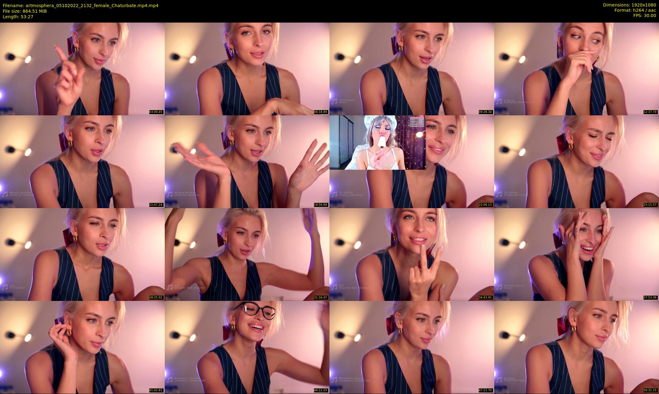 artmosphera — 54 minute Chaturbate female cam show recording, 1080p, Oct 5, 2022