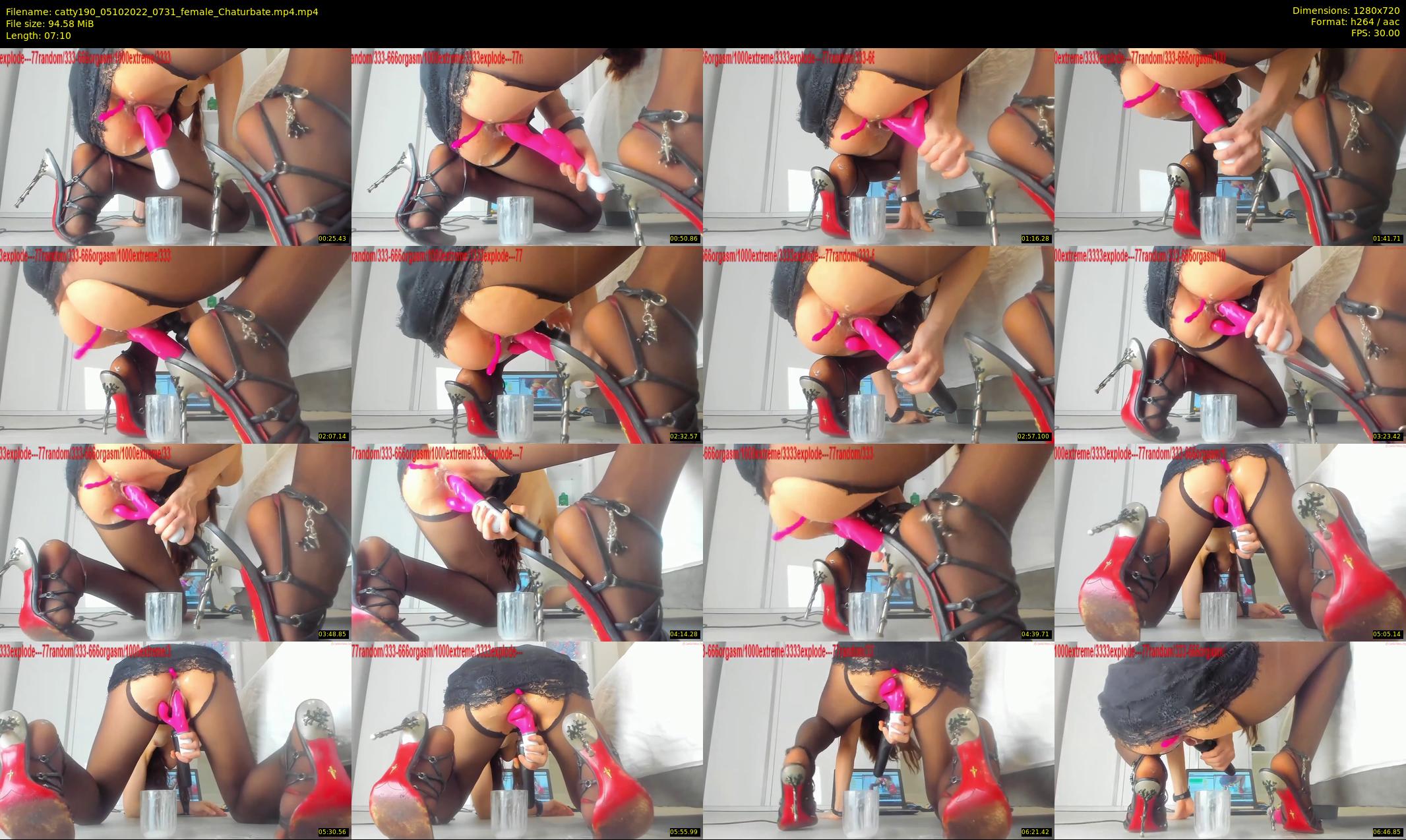catty190 — 8 minute Chaturbate female cam show recording, 720p, Oct 5, 2022