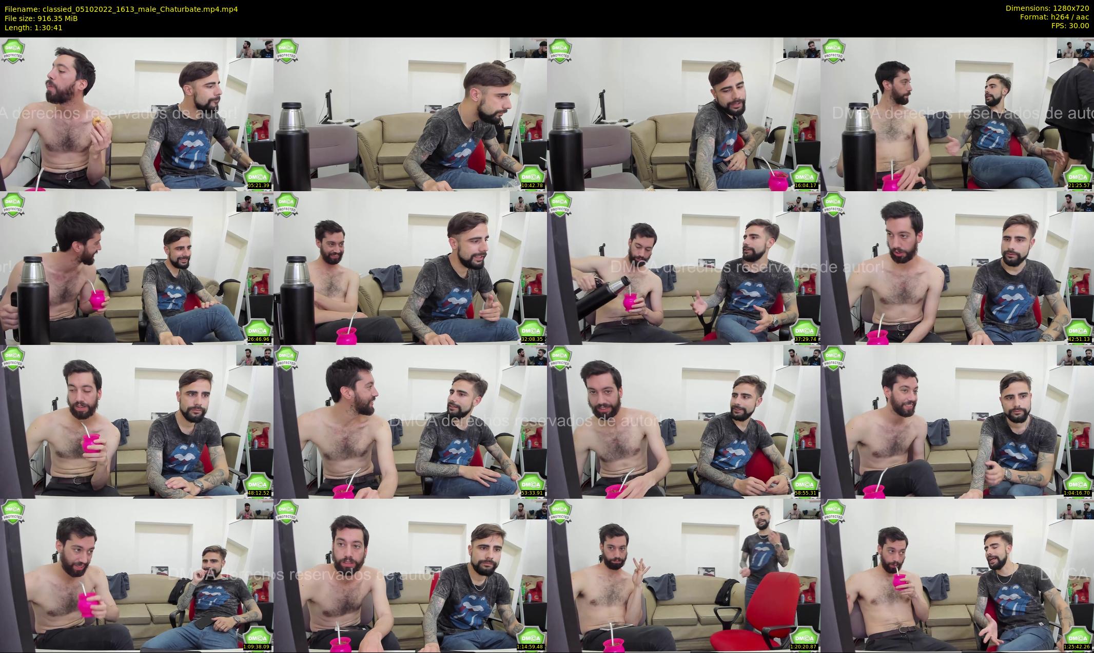 classied — 91 minute Chaturbate male cam show recording, 720p, Oct 5, 2022