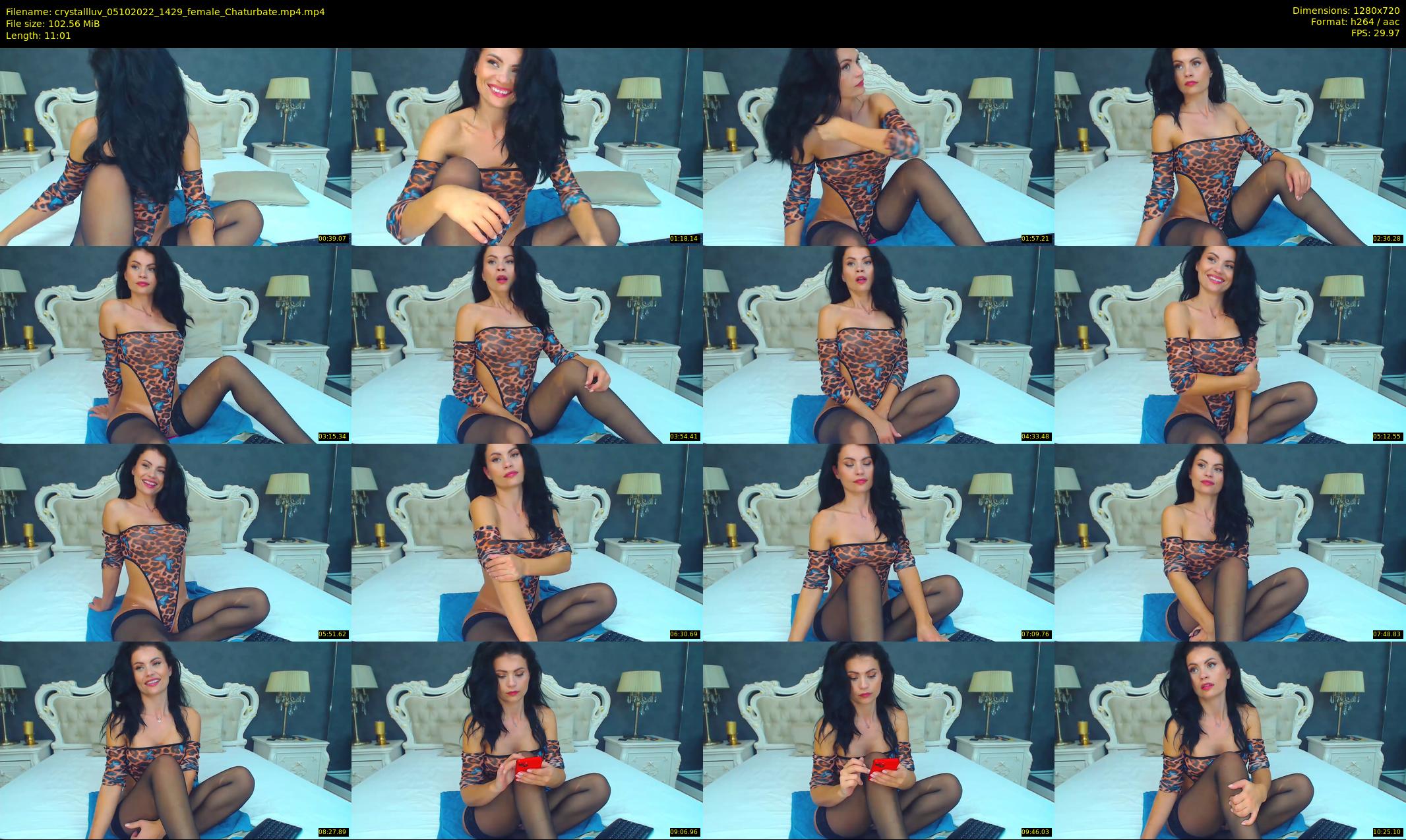 crystallluv — 12 minute Chaturbate female cam show recording, 720p, Oct 5, 2022