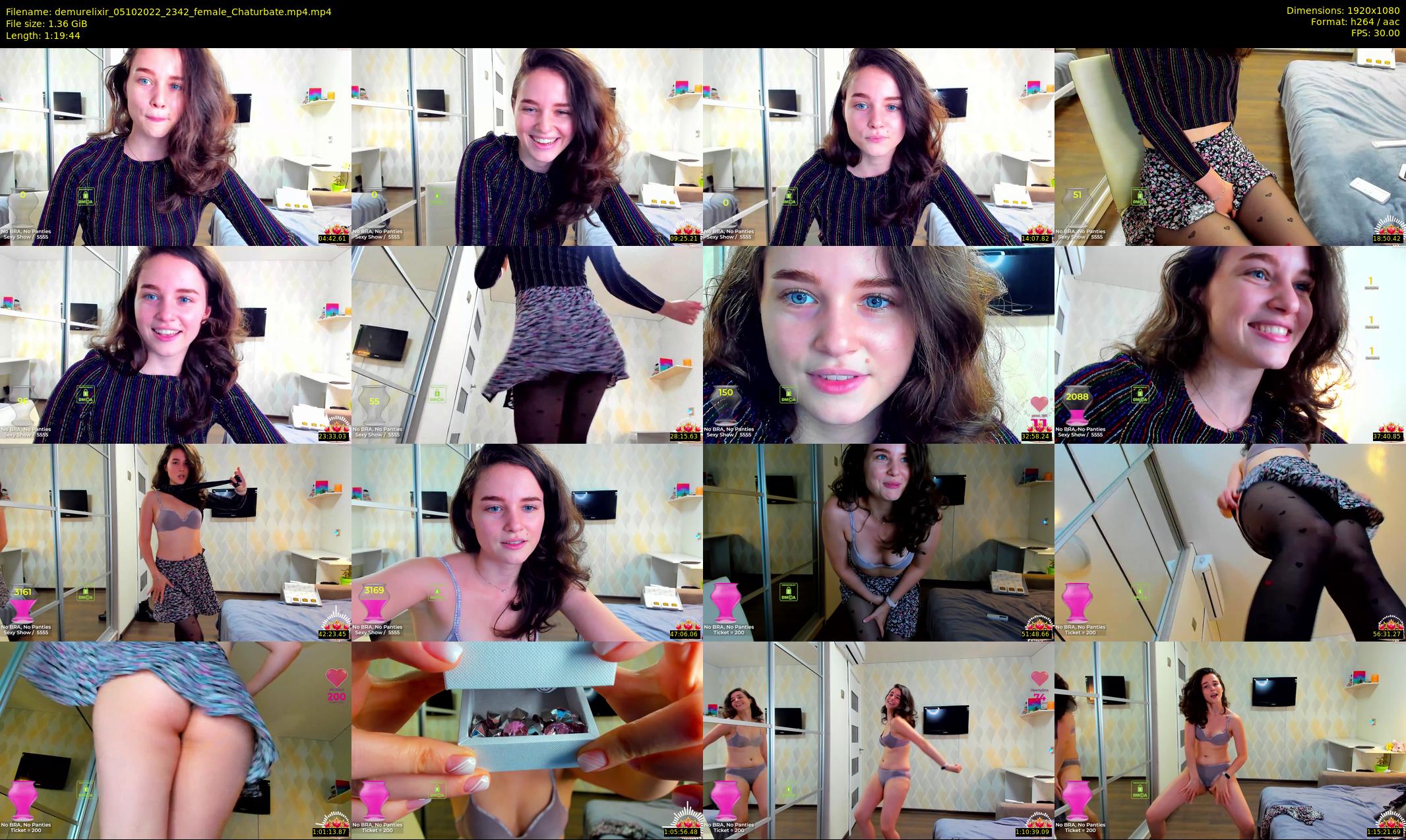 demurelixir — 80 minute Chaturbate female cam show recording, 1080p, Oct 5, 2022