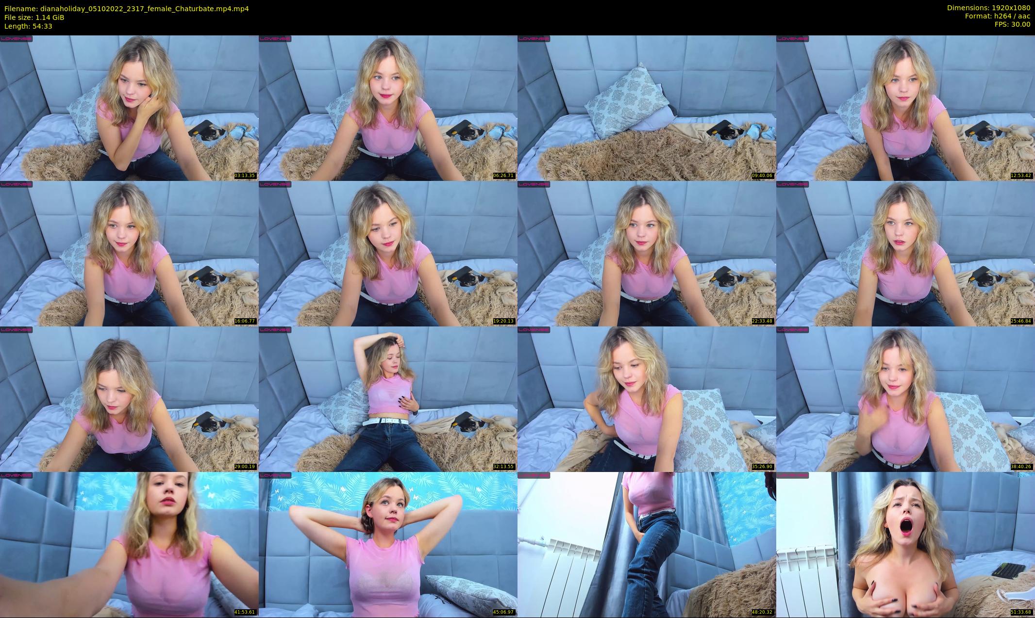 dianaholiday — 55 minute Chaturbate female cam show recording, 1080p, Oct 5, 2022
