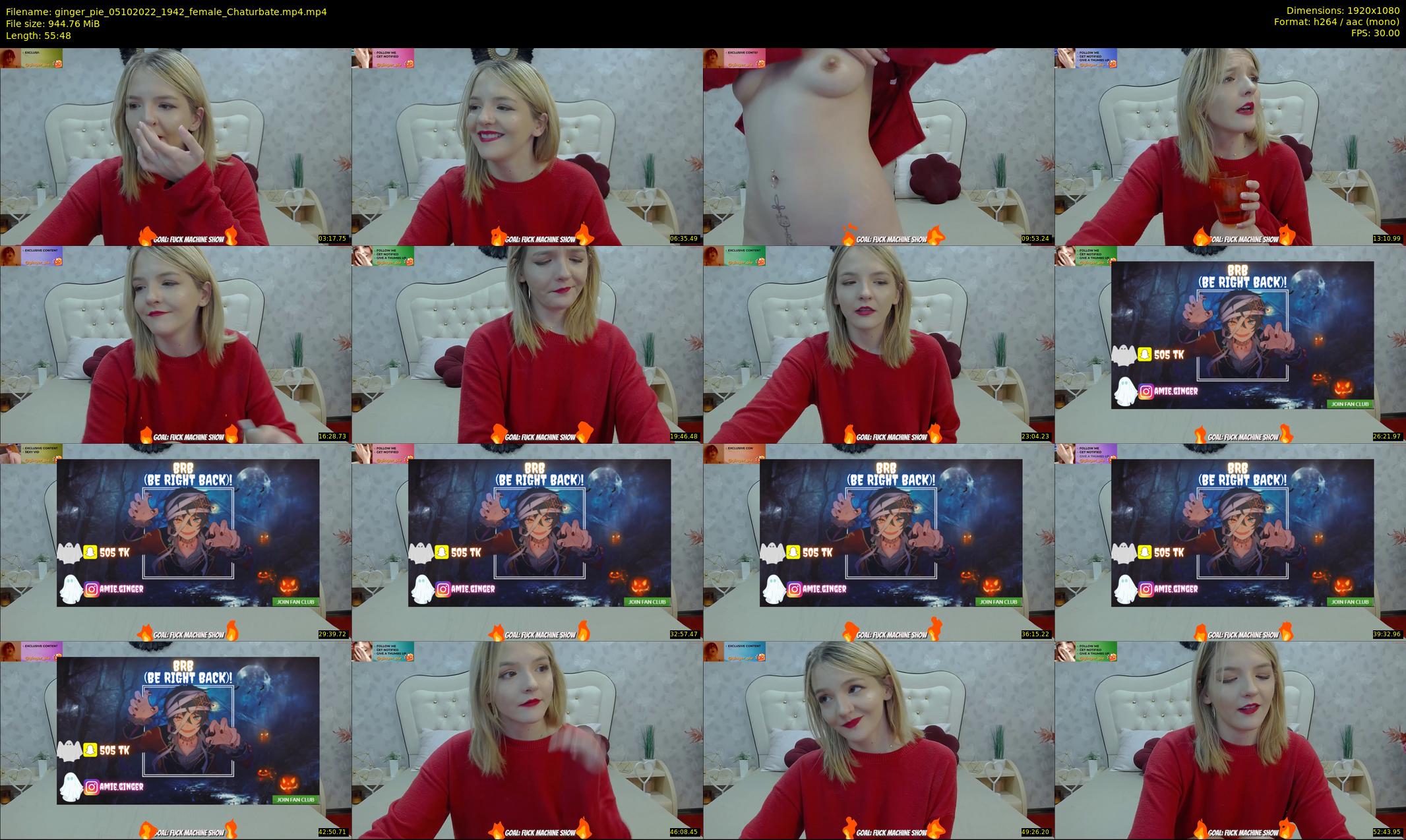 ginger_pie — 56 minute Chaturbate female cam show recording, 1080p, Oct 5, 2022