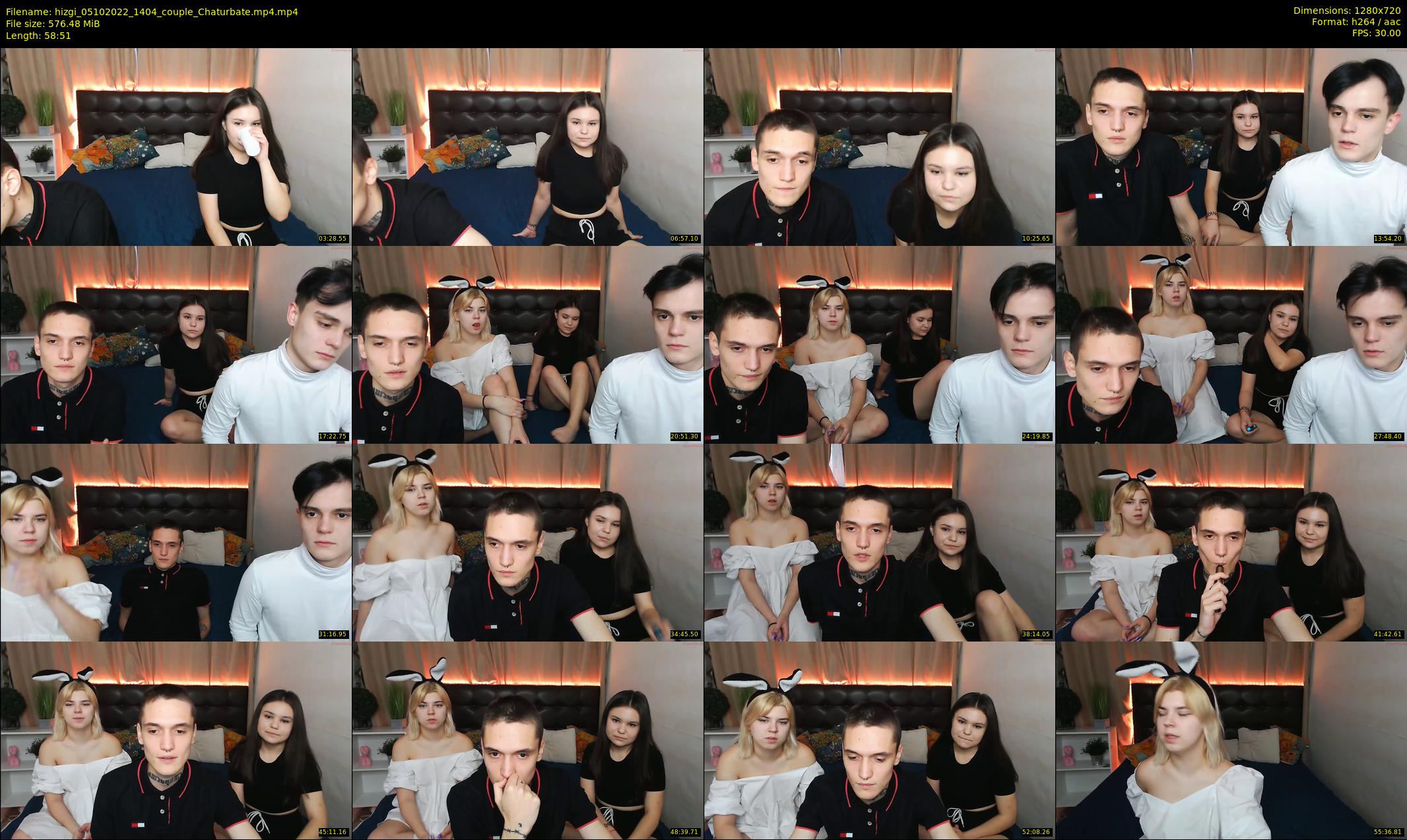 hizgi — 59 minute Chaturbate couple cam show recording, 720p, Oct 5, 2022