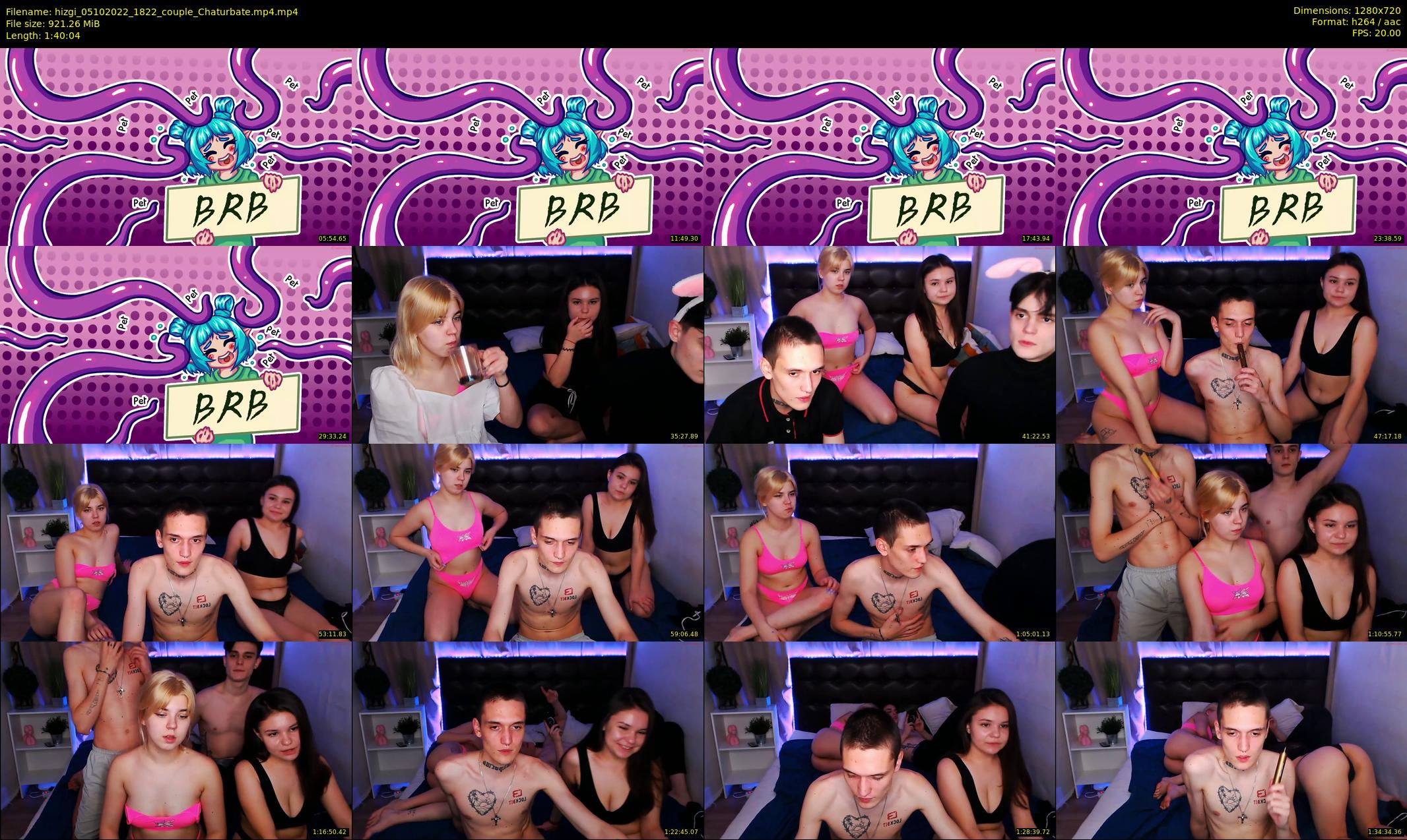 hizgi — 101 minute Chaturbate couple cam show recording, 720p, Oct 5, 2022