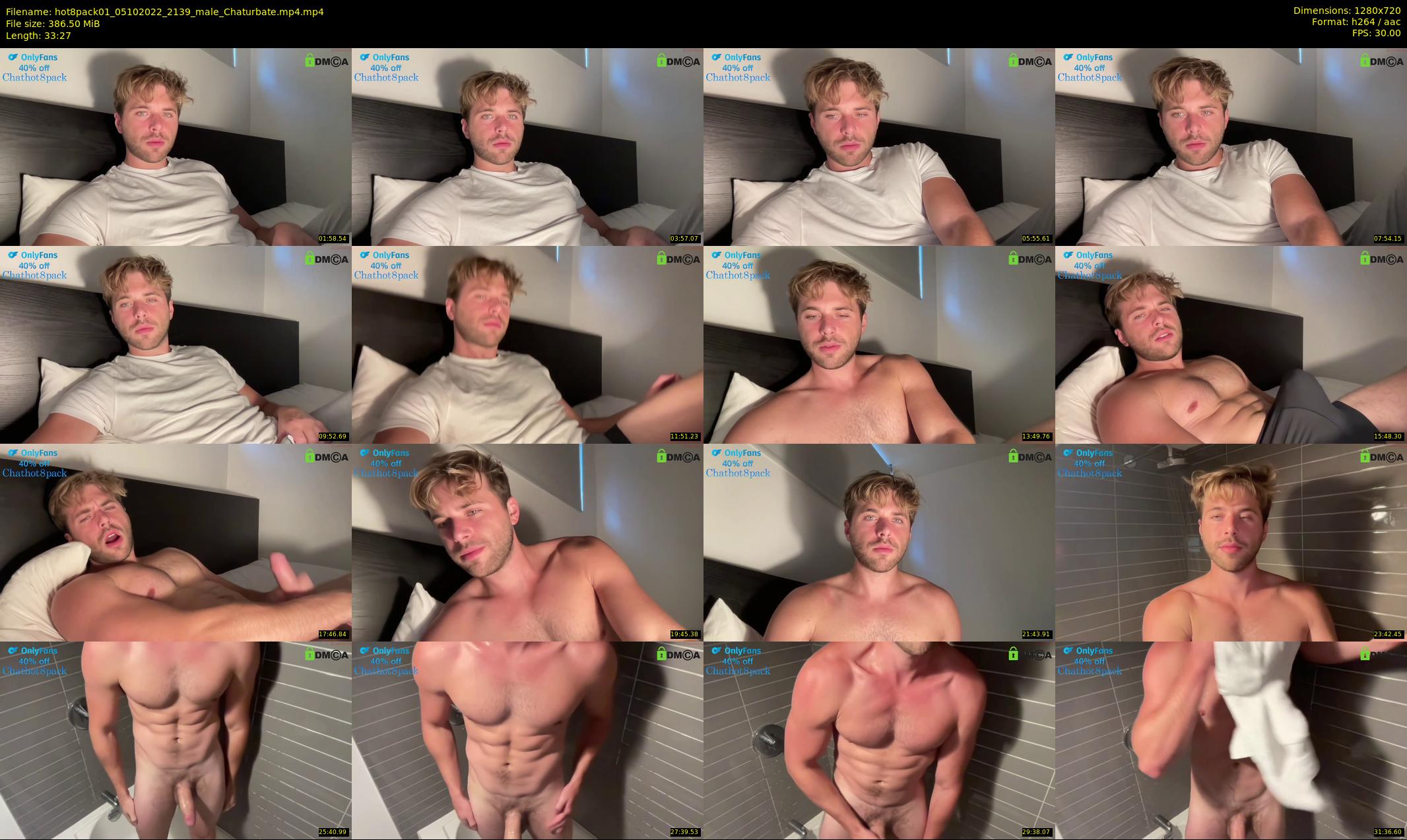 hot8pack01 — 34 minute Chaturbate male cam show recording, 720p, Oct 5, 2022