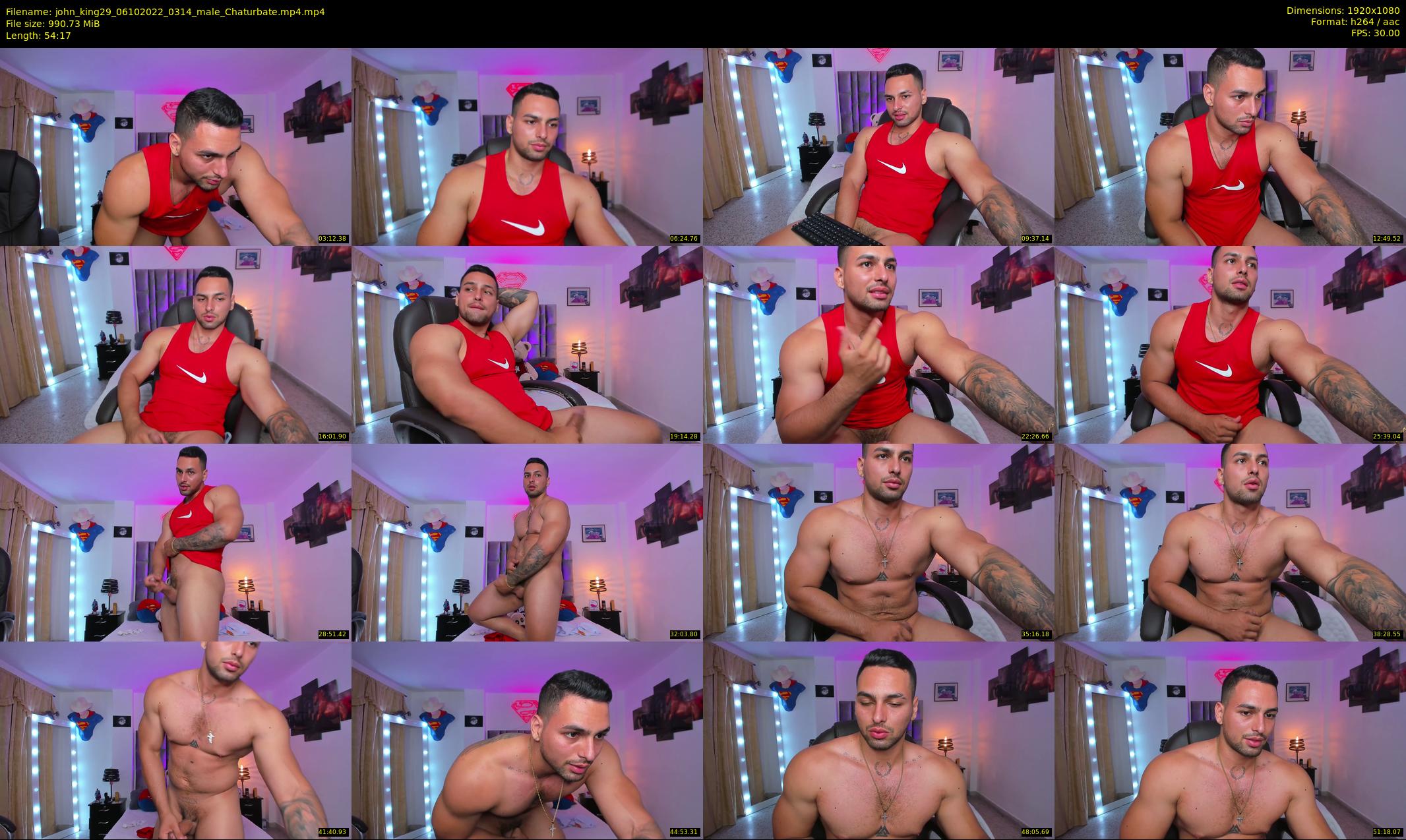 john_king29 — 55 minute Chaturbate male cam show recording, 1080p, Oct 6, 2022