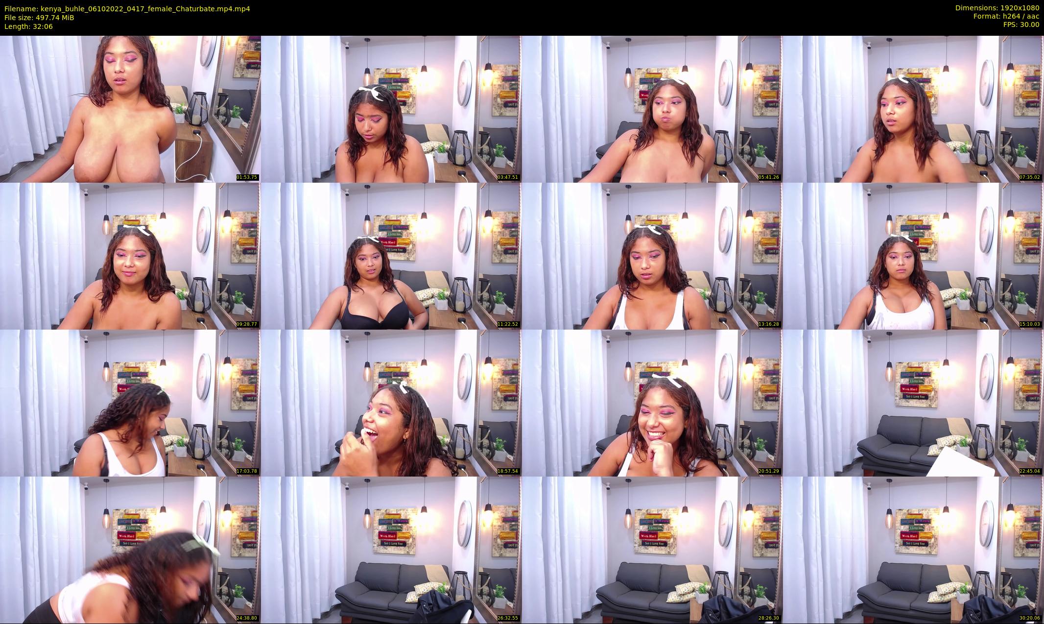 kenya_buhle — 33 minute Chaturbate female cam show recording, 1080p, Oct 6, 2022