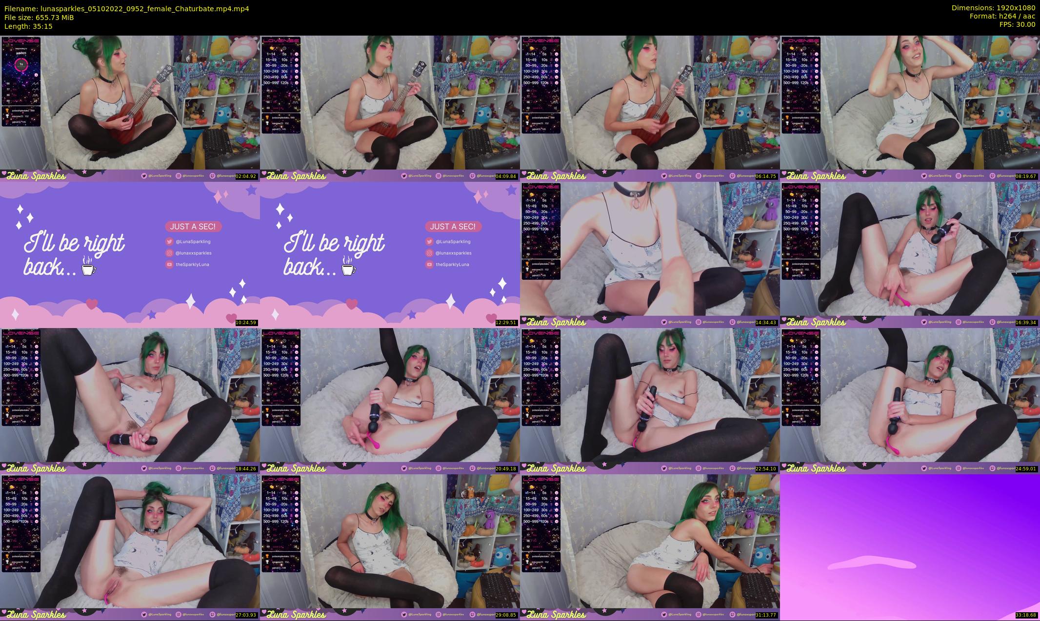 lunasparkles — 36 minute Chaturbate female cam show recording, 1080p, Oct 5, 2022