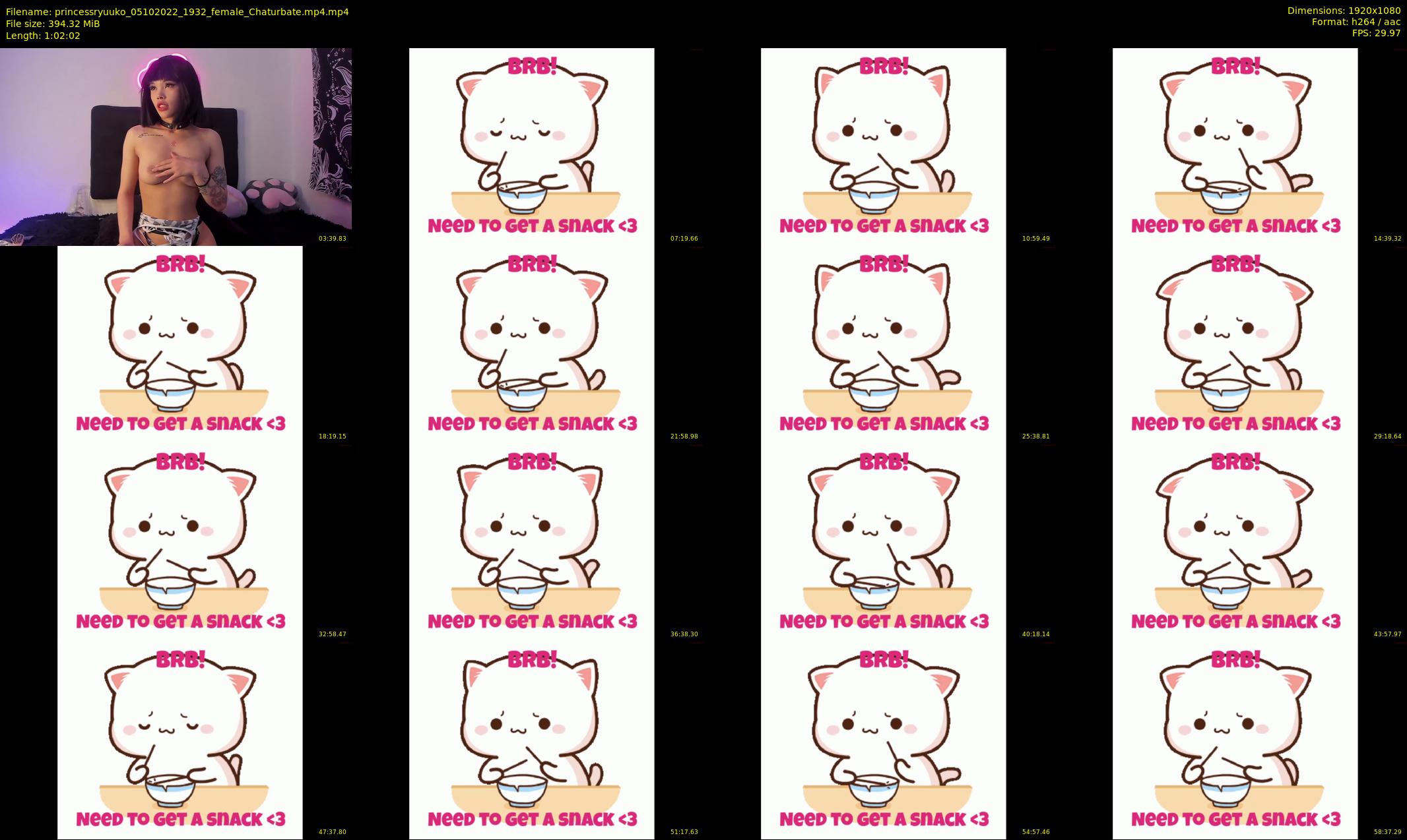 princessryuuko — 63 minute Chaturbate female cam show recording, 1080p, Oct 5, 2022