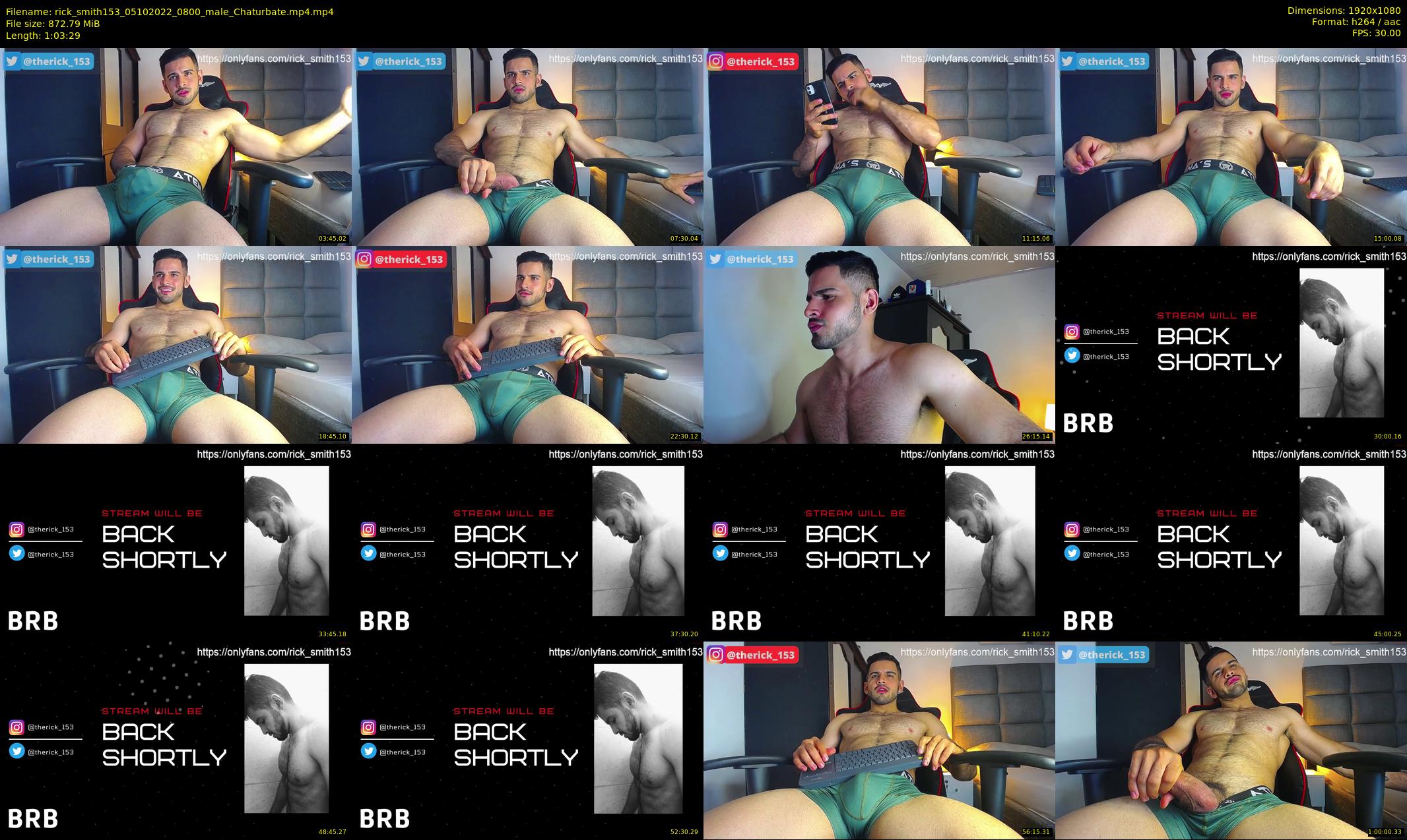 rick_smith153 — 64 minute Chaturbate male cam show recording, 1080p, Oct 5, 2022