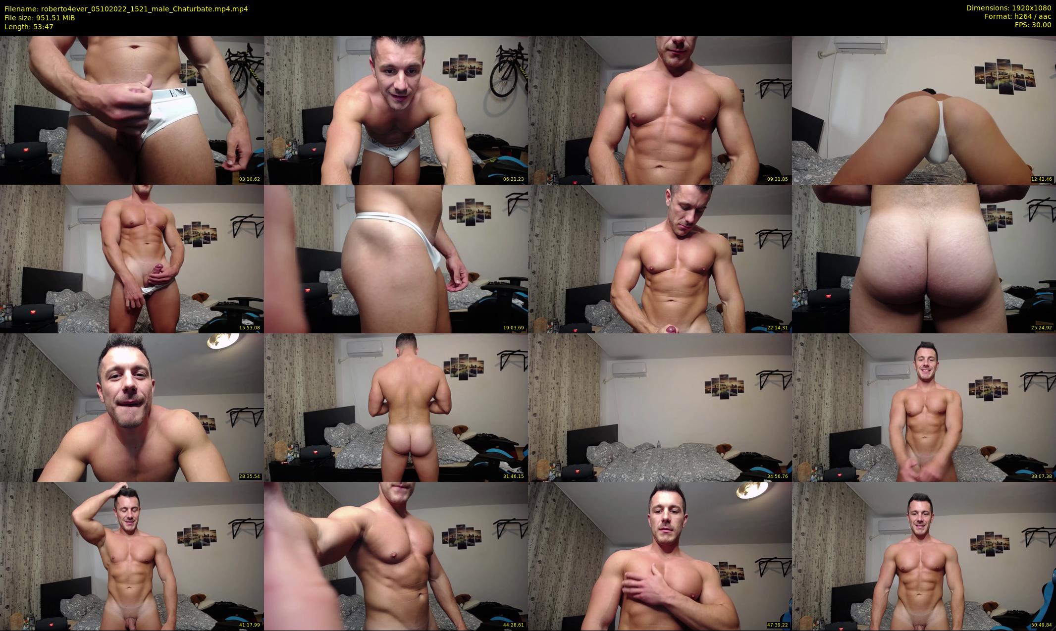 roberto4ever — 54 minute Chaturbate male cam show recording, 1080p, Oct 5, 2022
