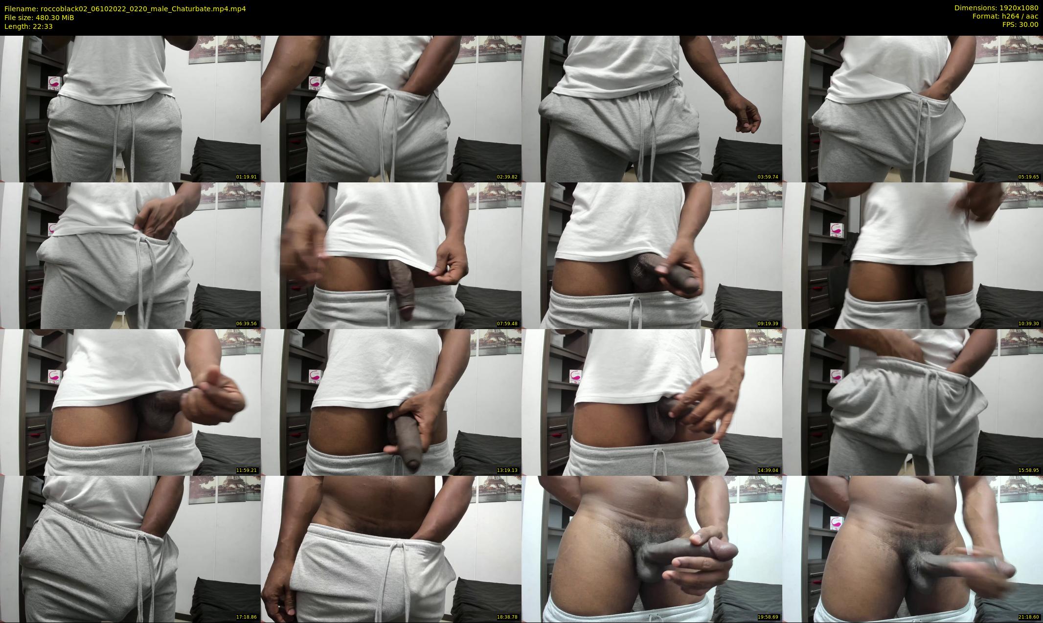 roccoblack02 — 23 minute Chaturbate male cam show recording, 1080p, Oct 6, 2022