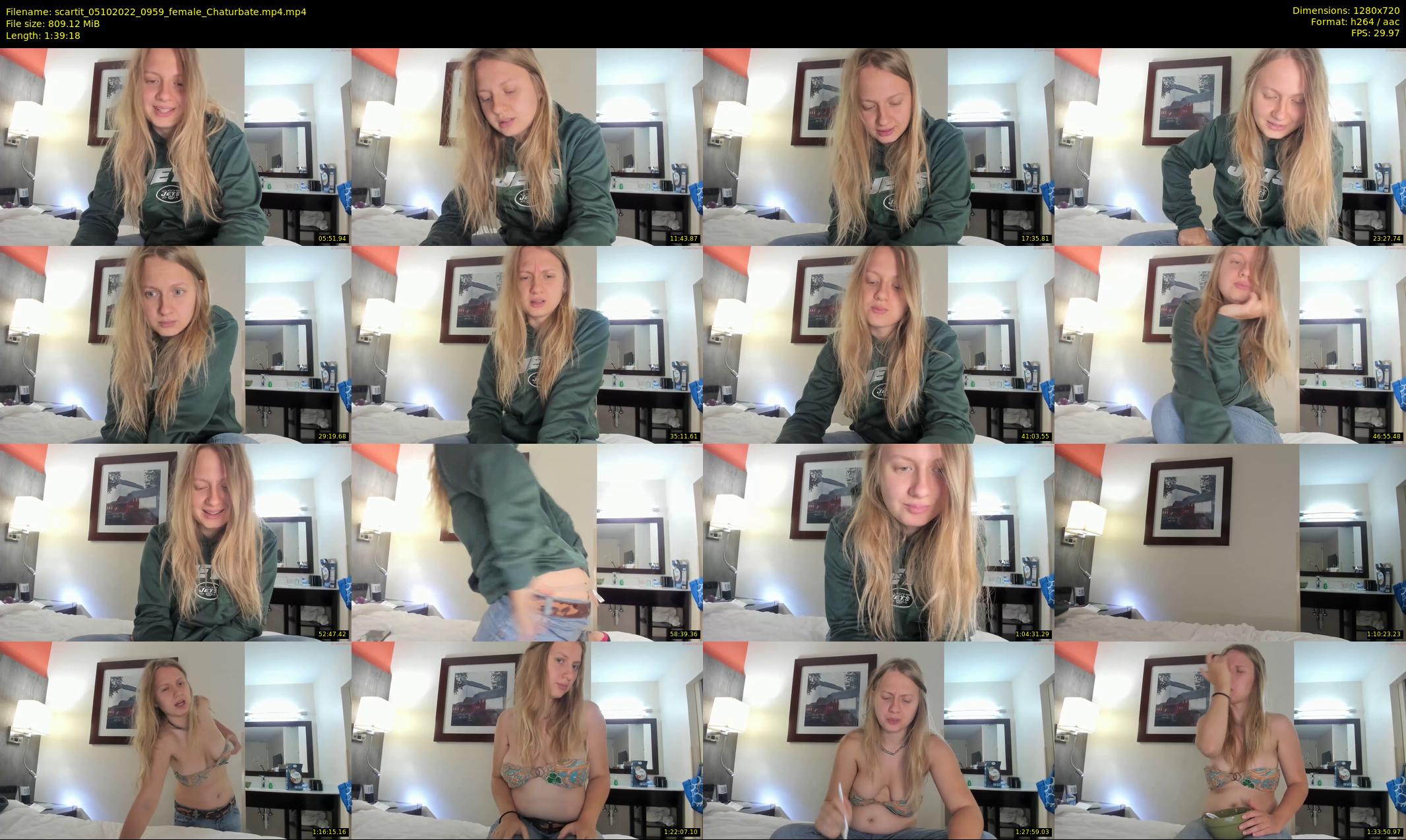scartit — 100 minute Chaturbate female cam show recording, 720p, Oct 5, 2022