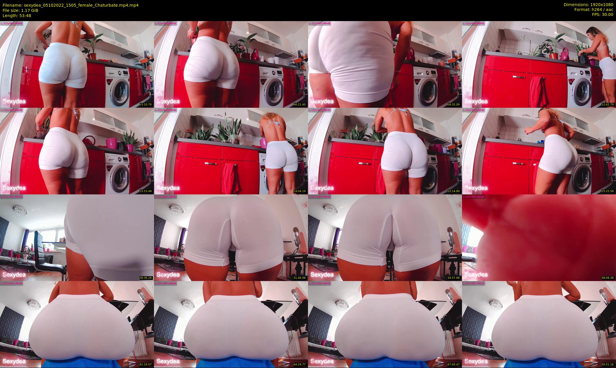 sexydea — 54 minute Chaturbate female cam show recording, 1080p, Oct 5, 2022