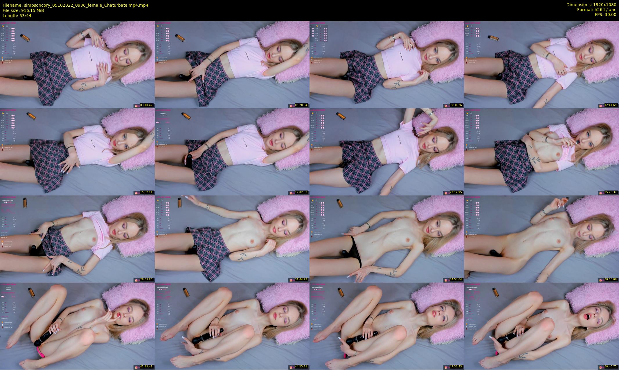 simpsoncory — 54 minute Chaturbate female cam show recording, 1080p, Oct 5, 2022