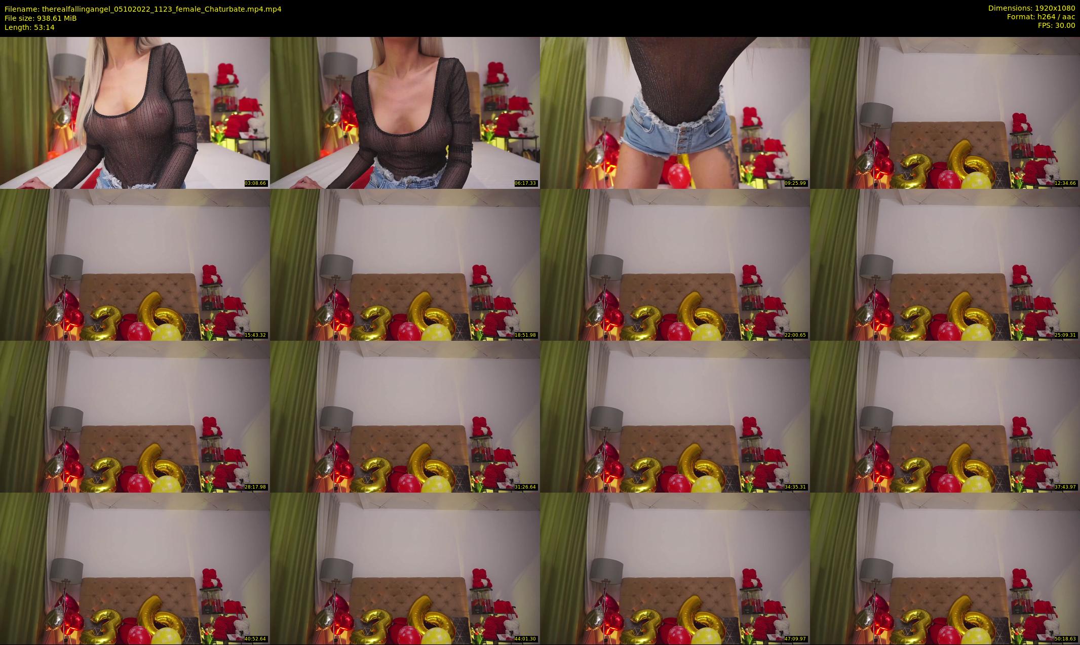 therealfallingangel — 54 minute Chaturbate female cam show recording, 1080p, Oct 5, 2022