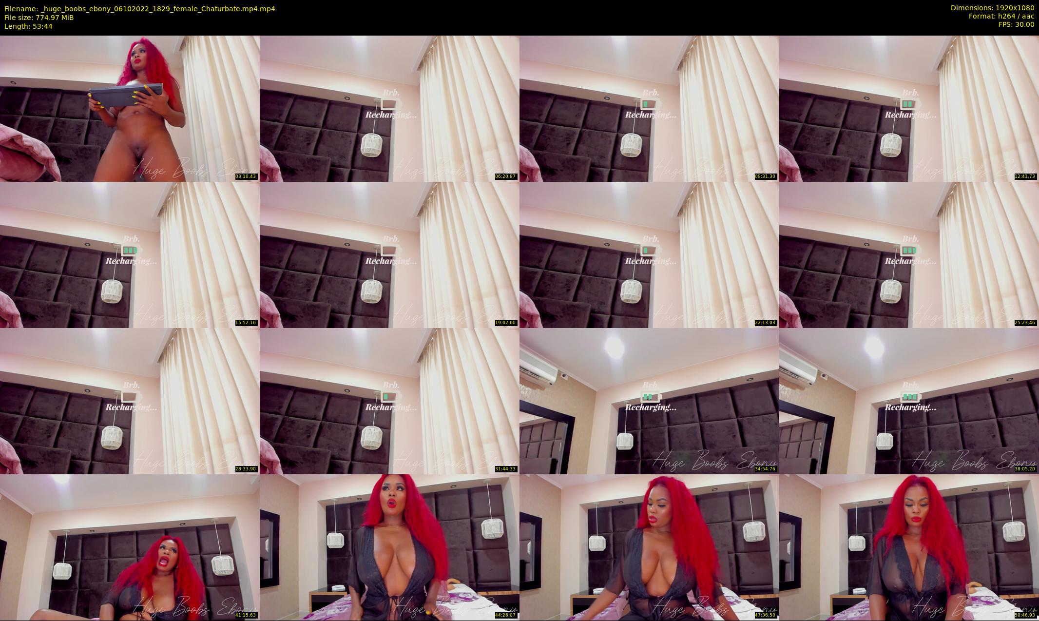 _huge_boobs_ebony — 54 minute Chaturbate female cam show recording, 1080p, Oct 6, 2022