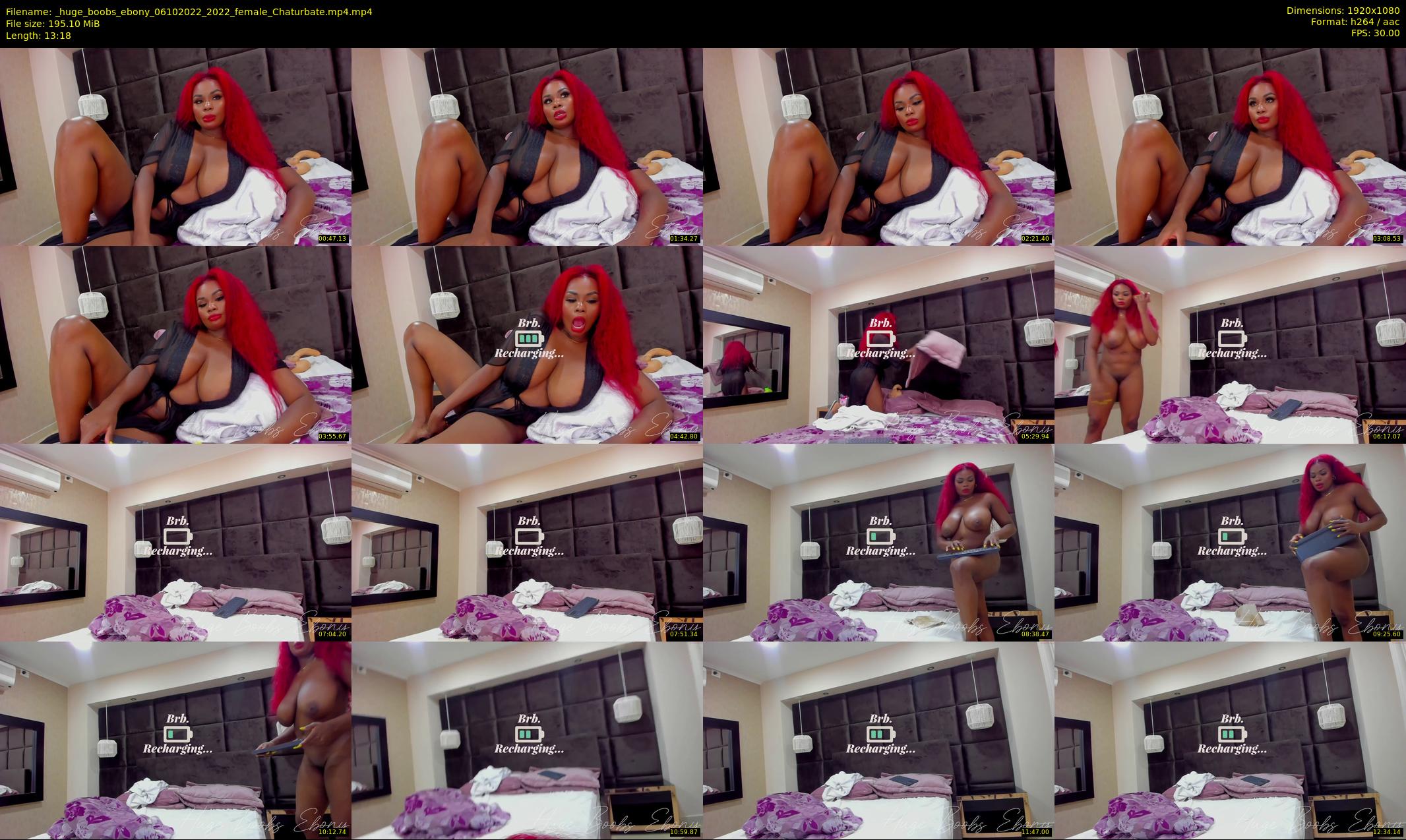 _huge_boobs_ebony — 14 minute Chaturbate female cam show recording, 1080p, Oct 6, 2022