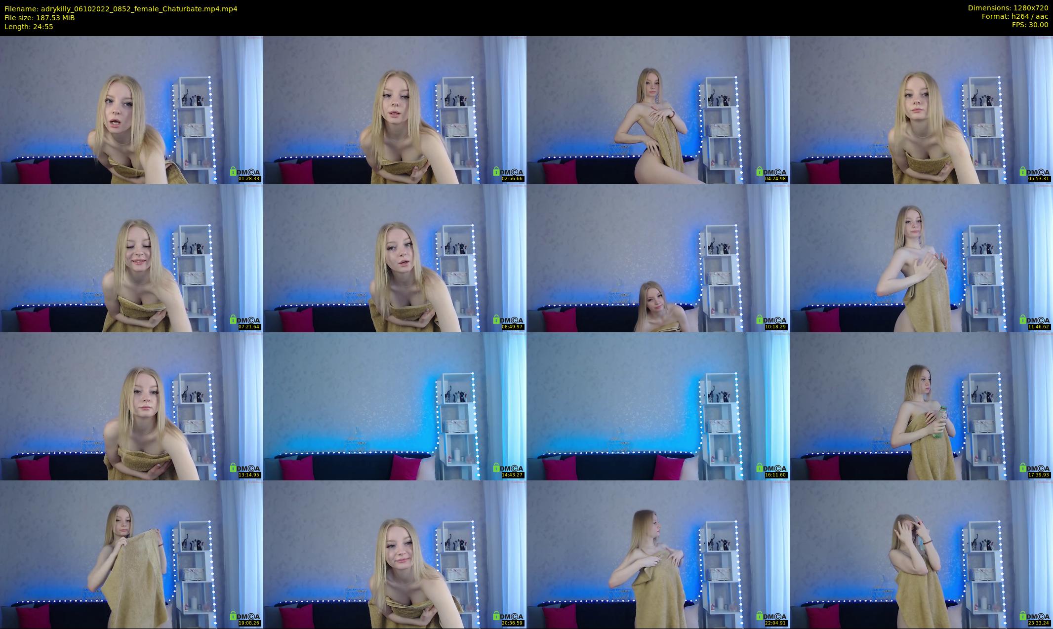 adrykilly — 25 minute Chaturbate female cam show recording, 720p, Oct 6, 2022