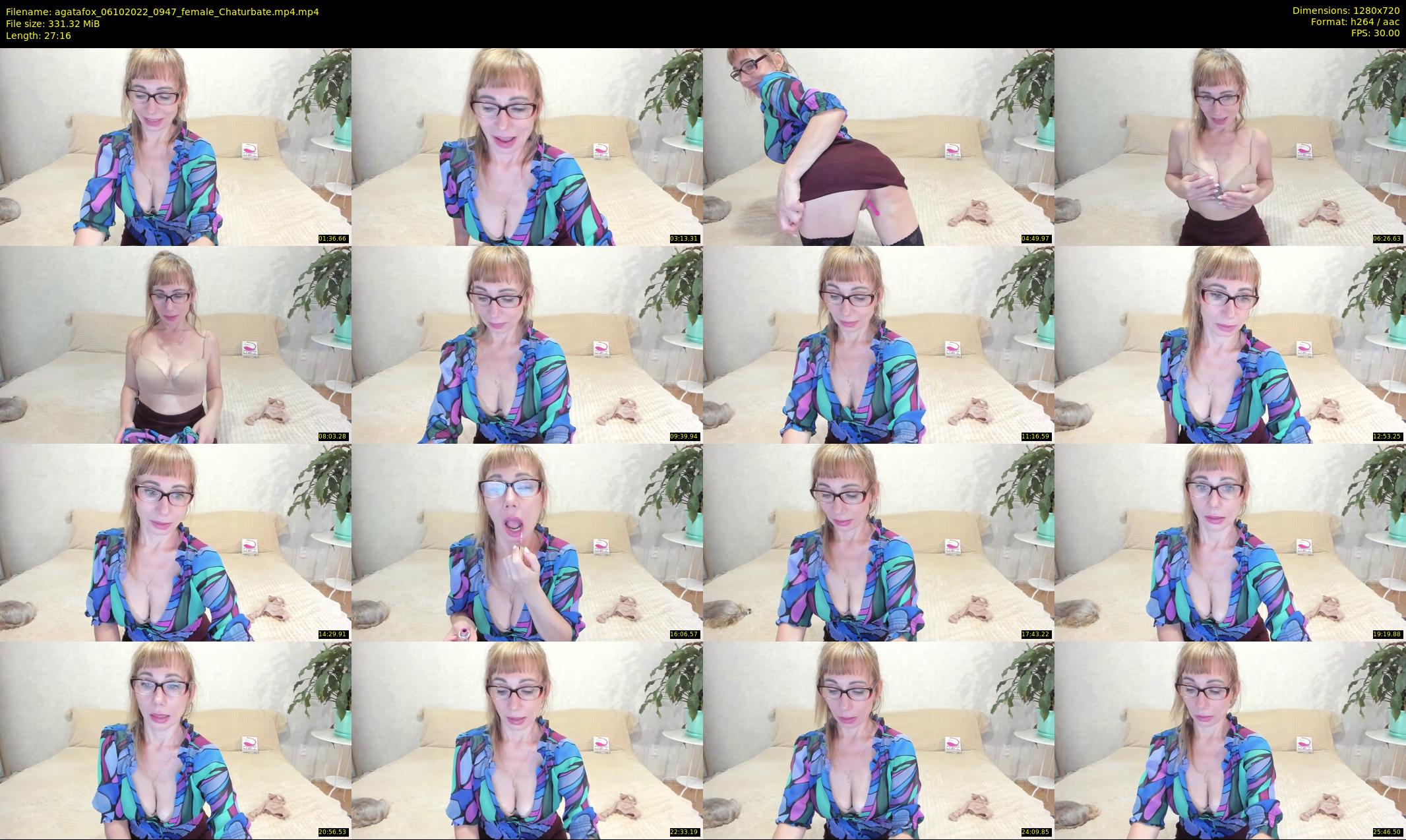 agatafox — 28 minute Chaturbate female cam show recording, 720p, Oct 6, 2022