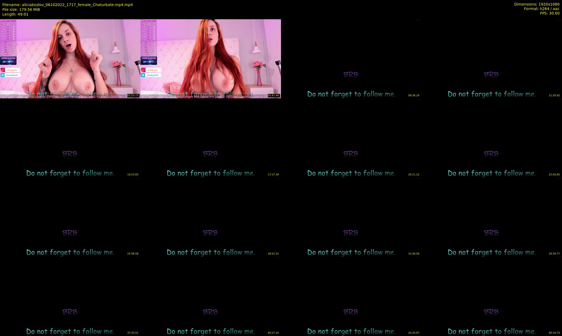 aliciakozlov — 50 minute Chaturbate female cam show recording, 1080p, Oct 6, 2022