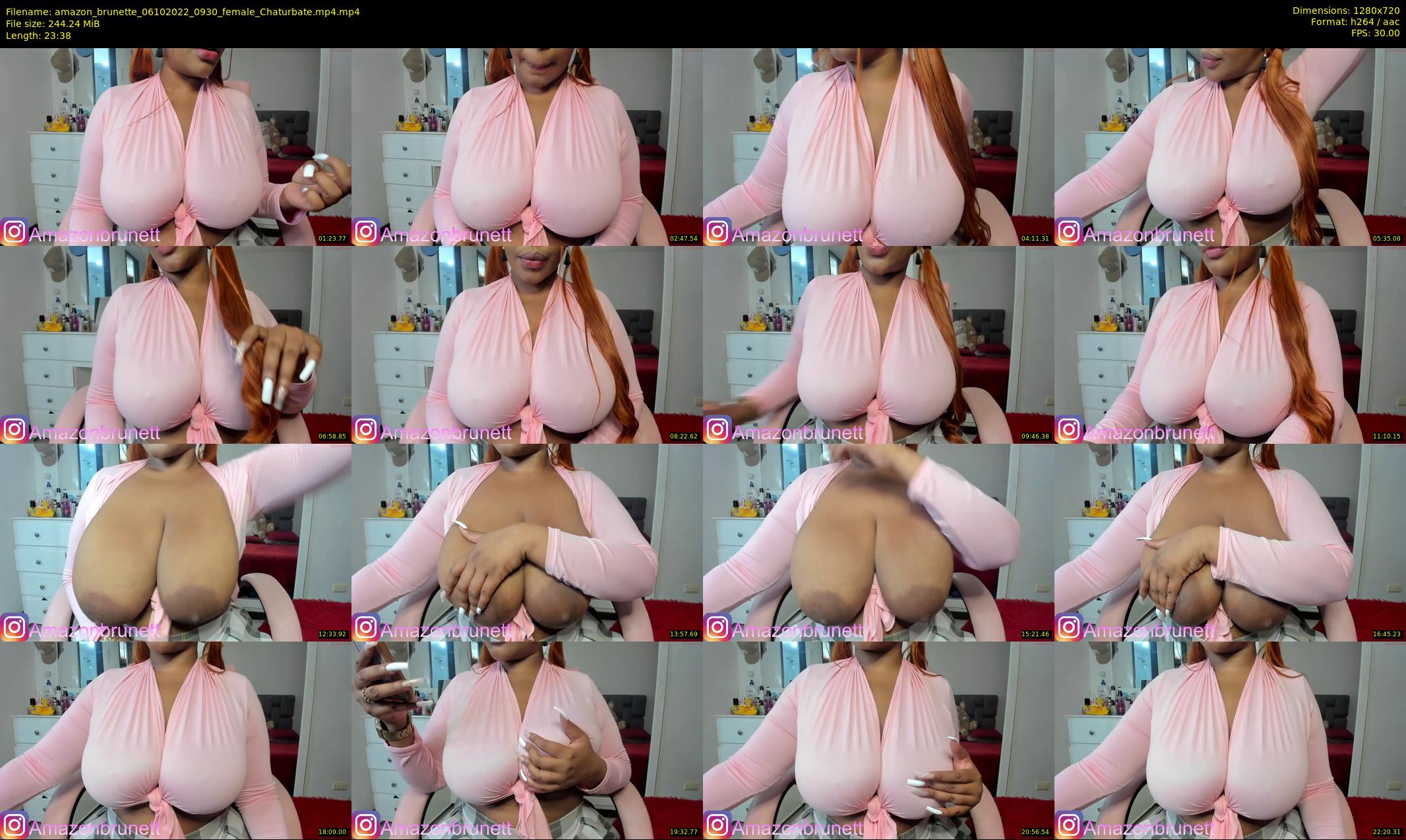 amazon_brunette — 24 minute Chaturbate female cam show recording, 720p, Oct 6, 2022