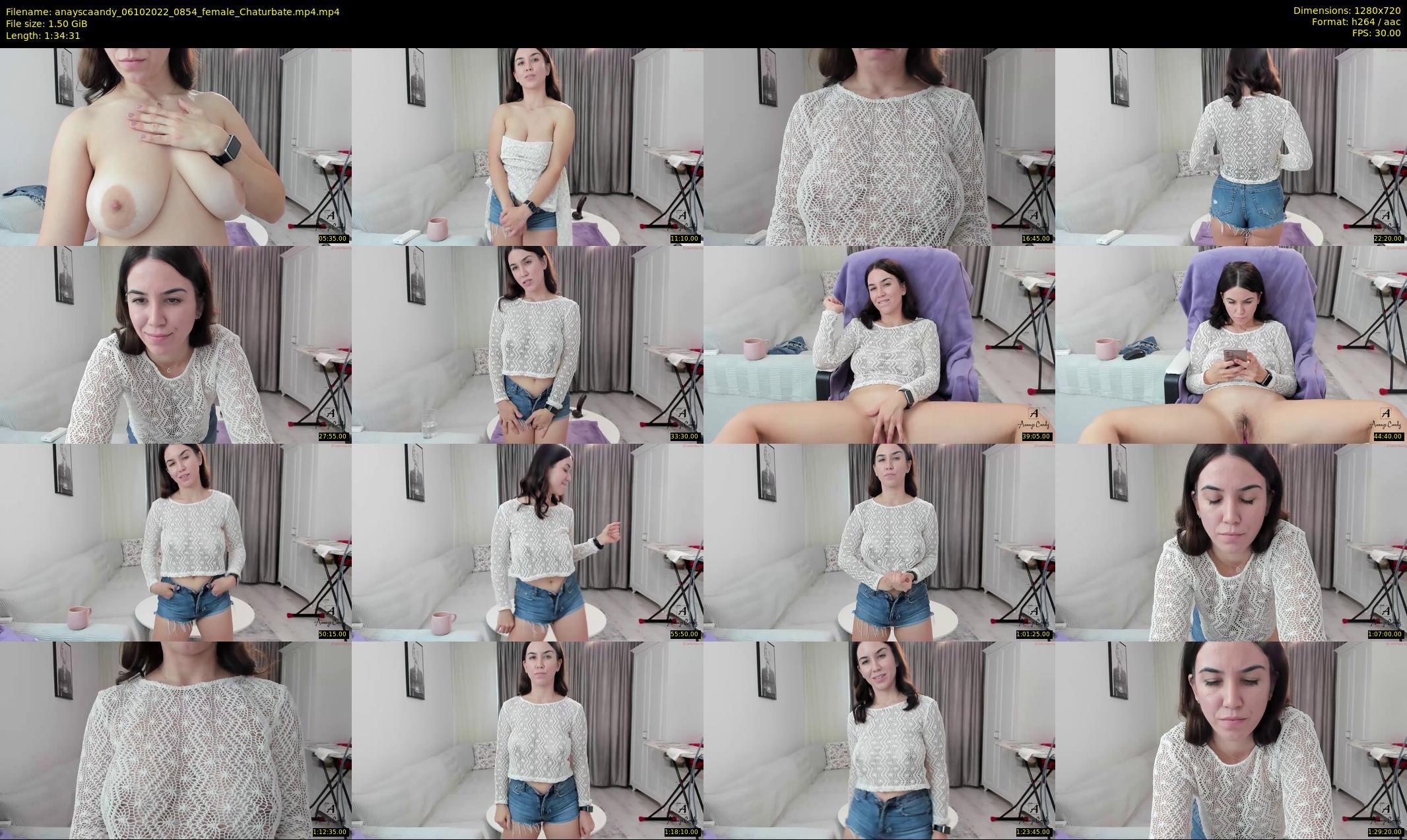 anayscaandy — 95 minute Chaturbate female cam show recording, 720p, Oct 6, 2022