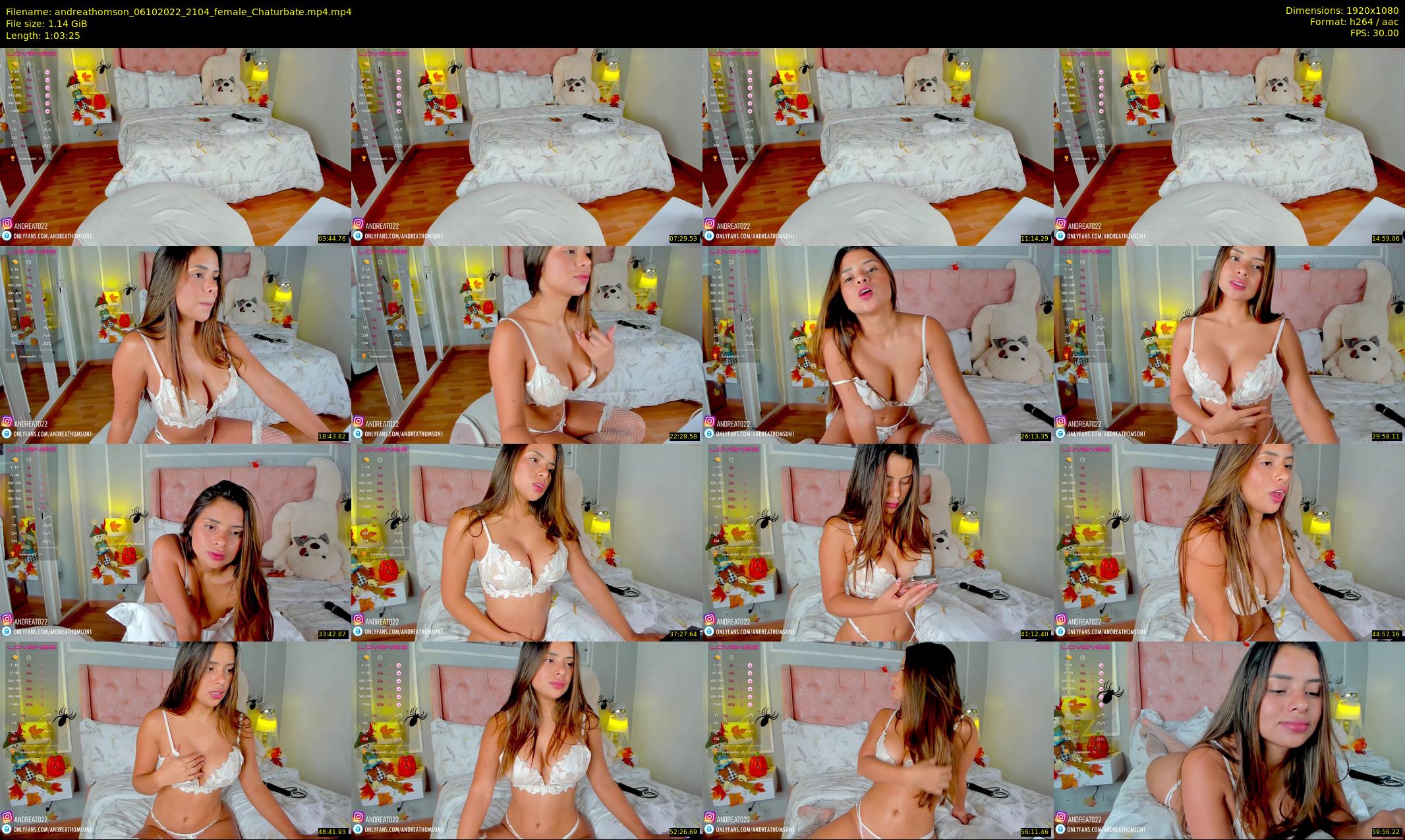 andreathomson — 64 minute Chaturbate female cam show recording, 1080p, Oct 6, 2022