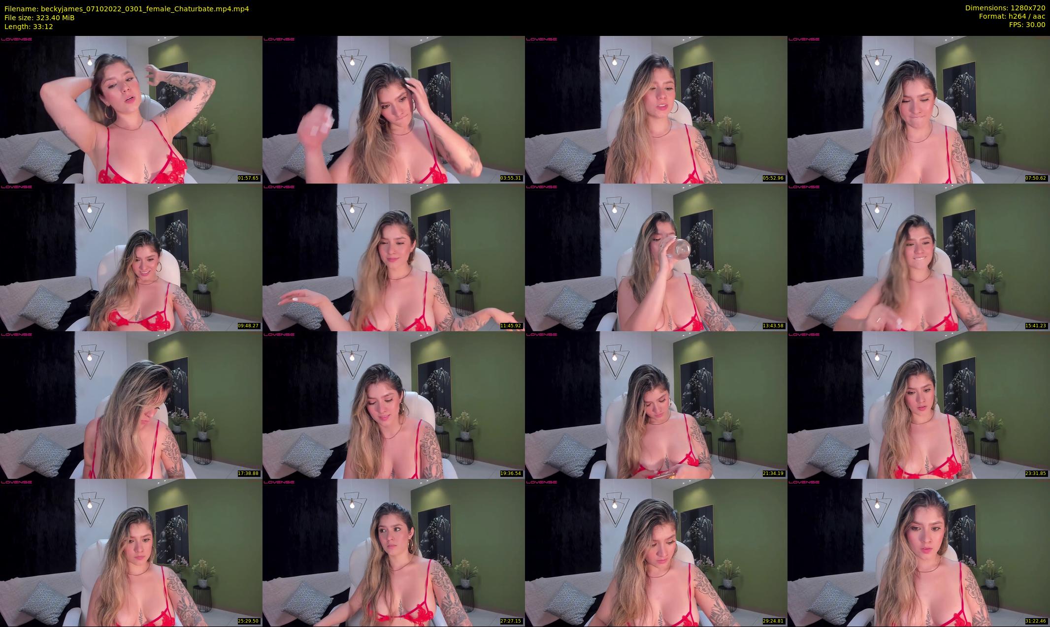 beckyjames — 34 minute Chaturbate female cam show recording, 720p, Oct 7, 2022