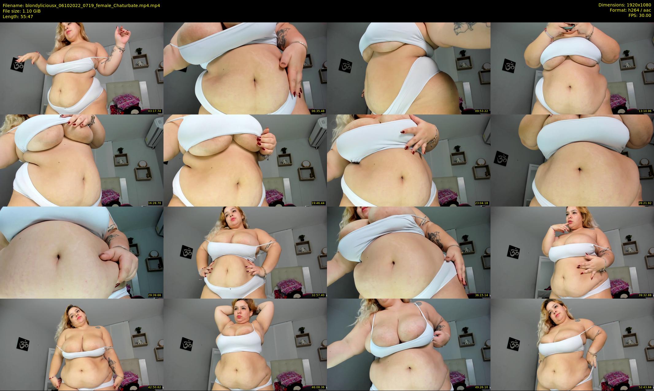 blondyliciousx — 56 minute Chaturbate female cam show recording, 1080p, Oct 6, 2022
