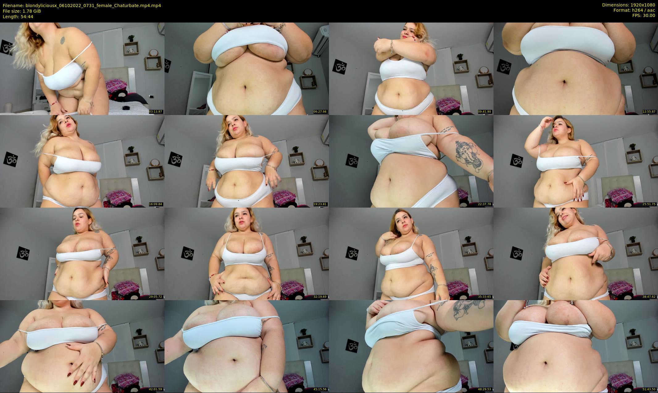 blondyliciousx — 55 minute Chaturbate female cam show recording, 1080p, Oct 6, 2022
